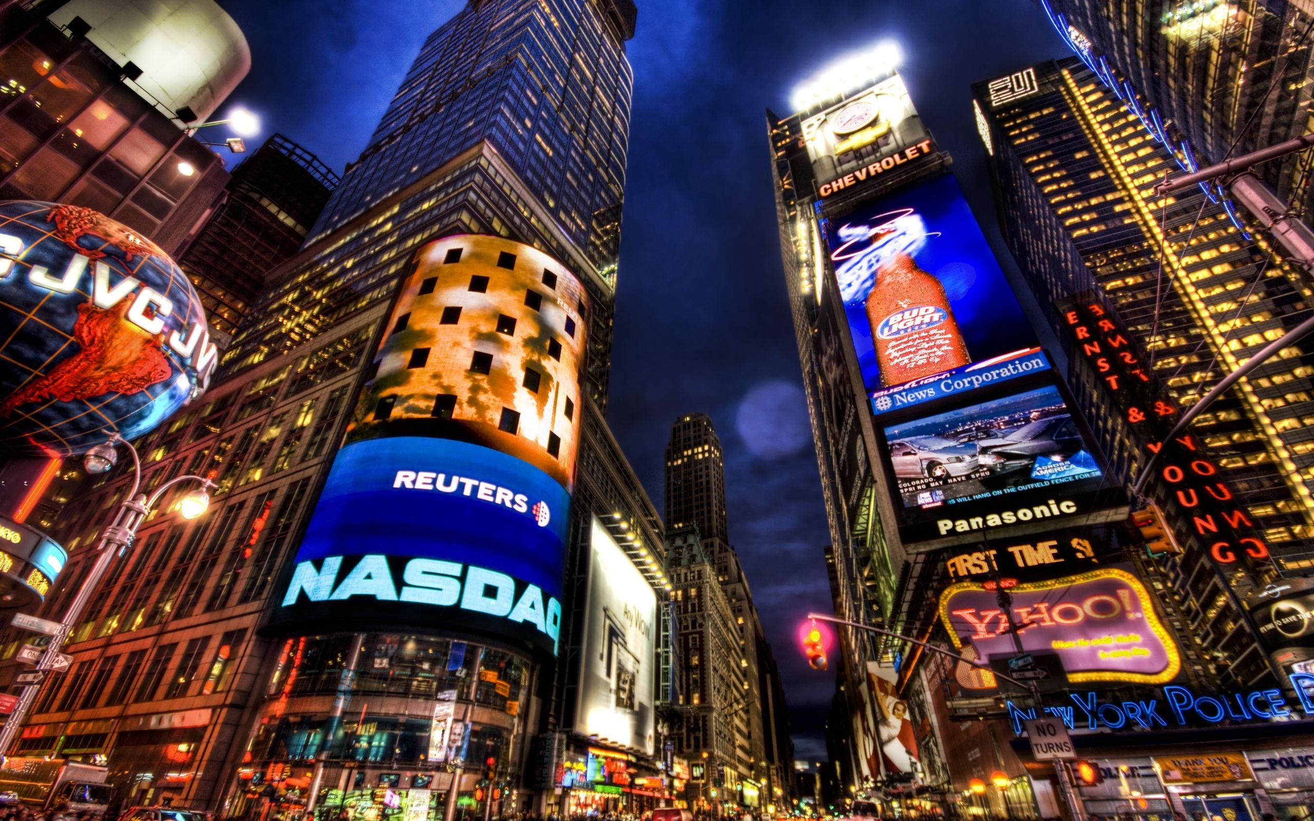 2560x1600 Time Square Wallpaper Desktop Background