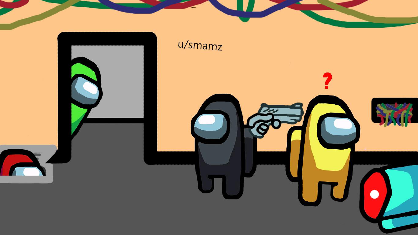 1366x768 Among Us Kills Wallpaper