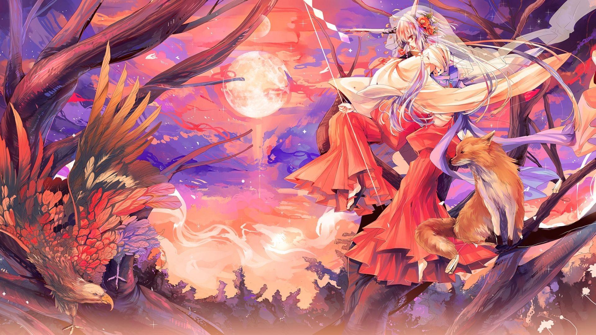 1920x1080 Kitsune hình nền