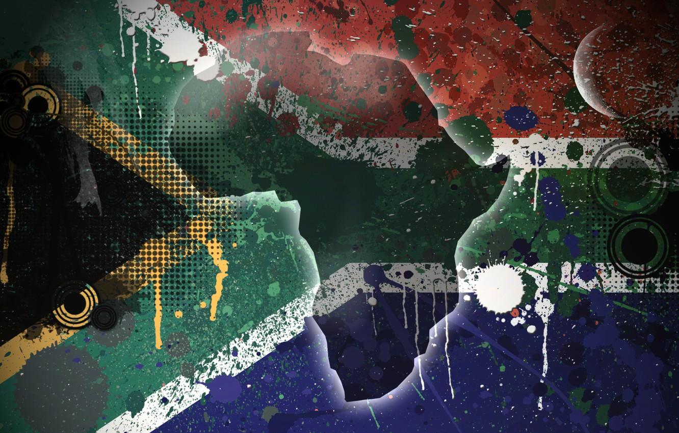 1332x850 Wallpaper island, flag, Texture, South Africa, South Africa image for desktop, section текстуры