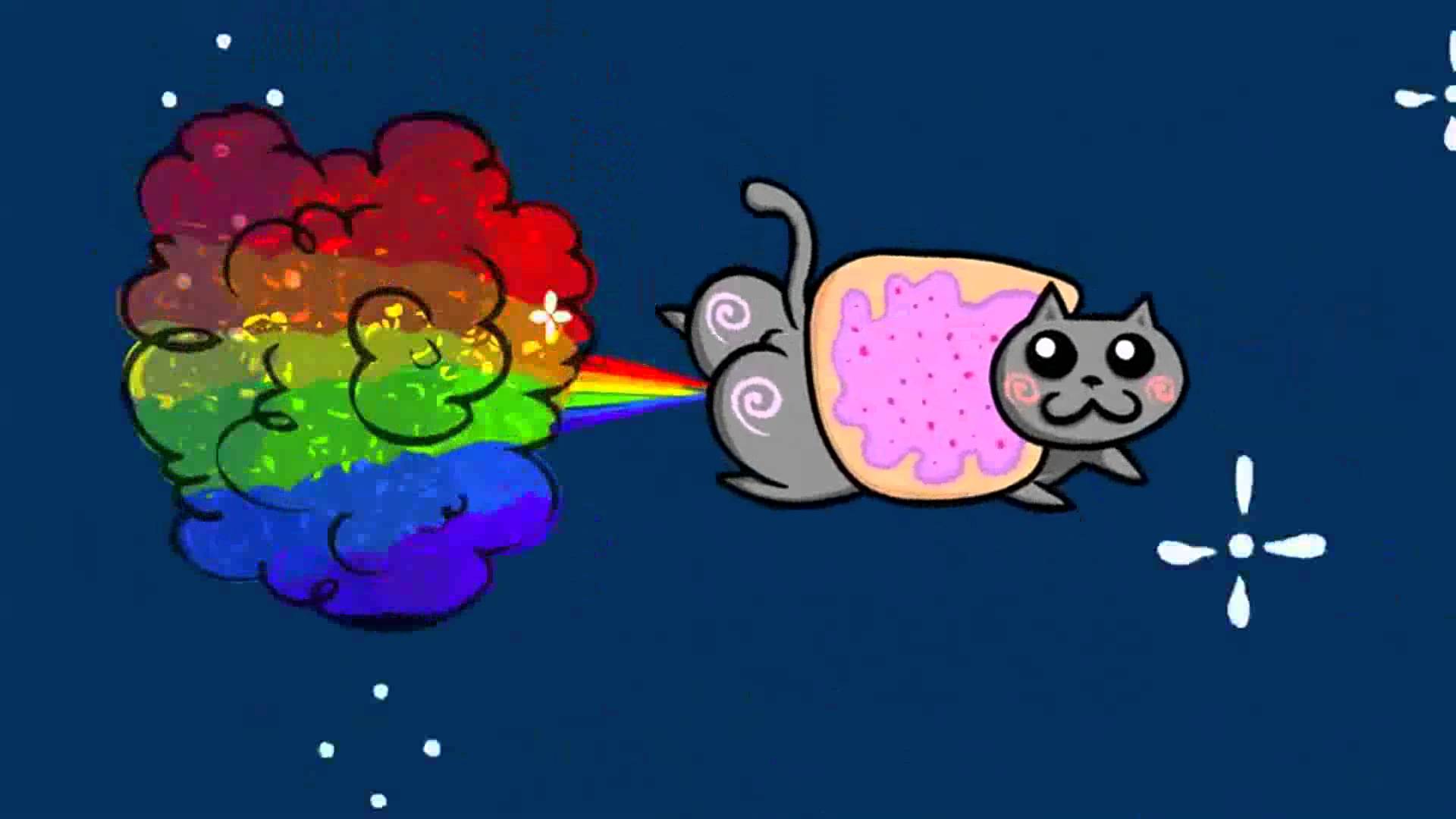 1920x1080 Rainbow Cat Wallpaper