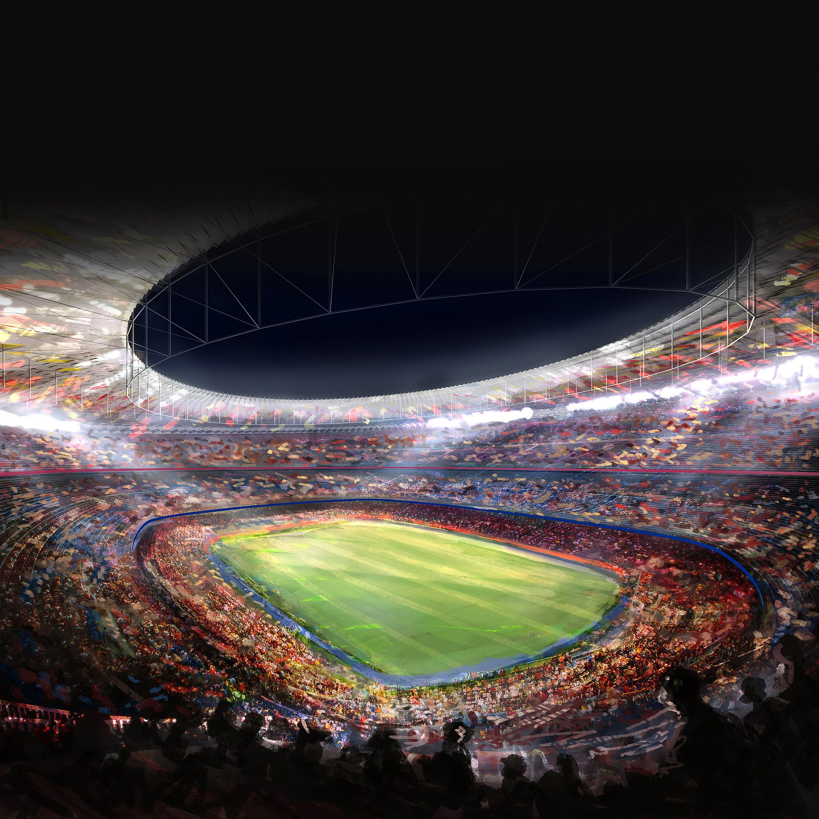 2732x2732 Fc Barcelona Wallpaper For Android