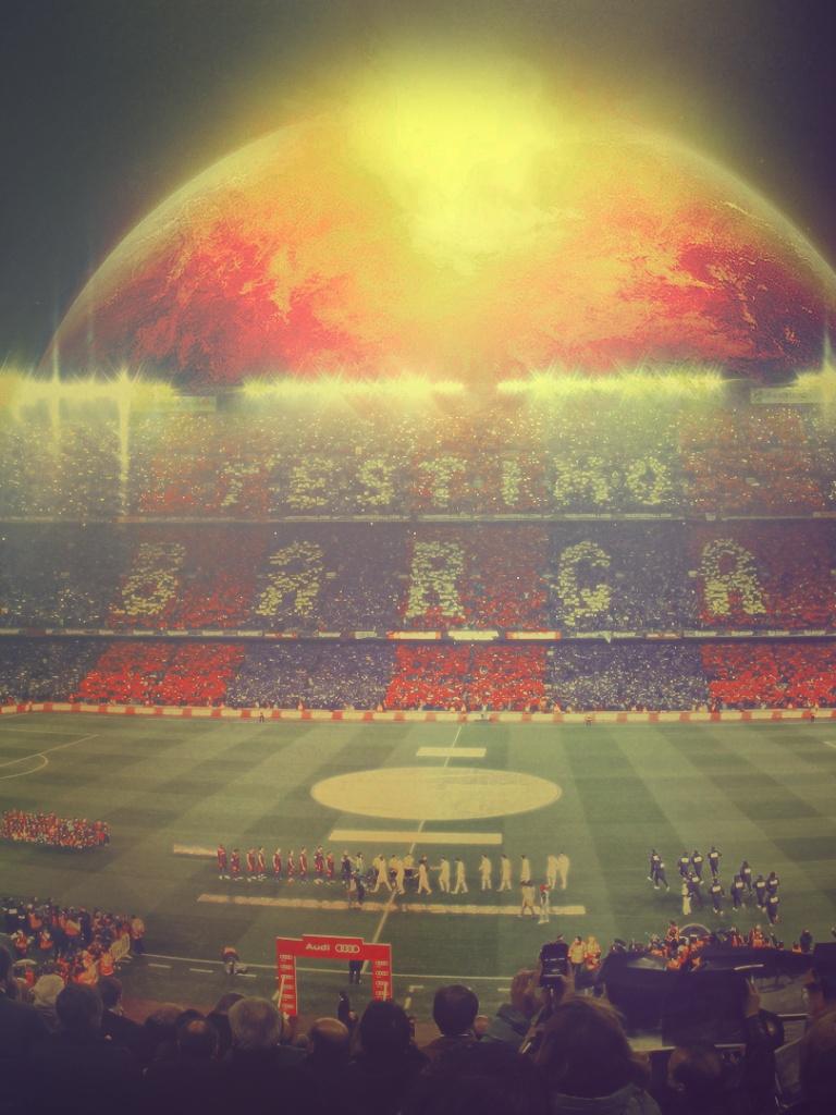 768x1024 FC Barcelona Camp Nou iPad wallpaper
