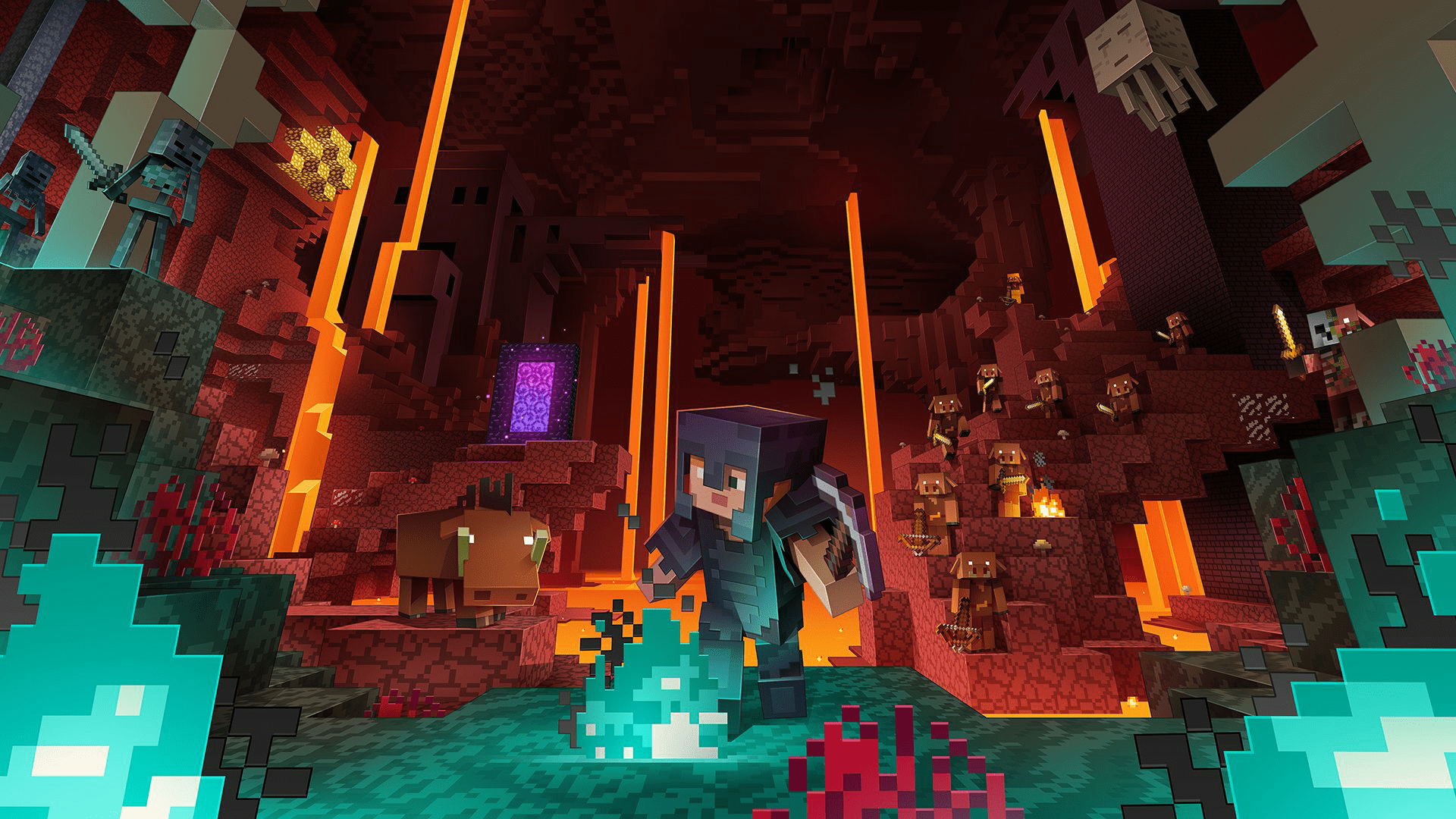 1920x1080 Minecraft HD wallpaper, Background