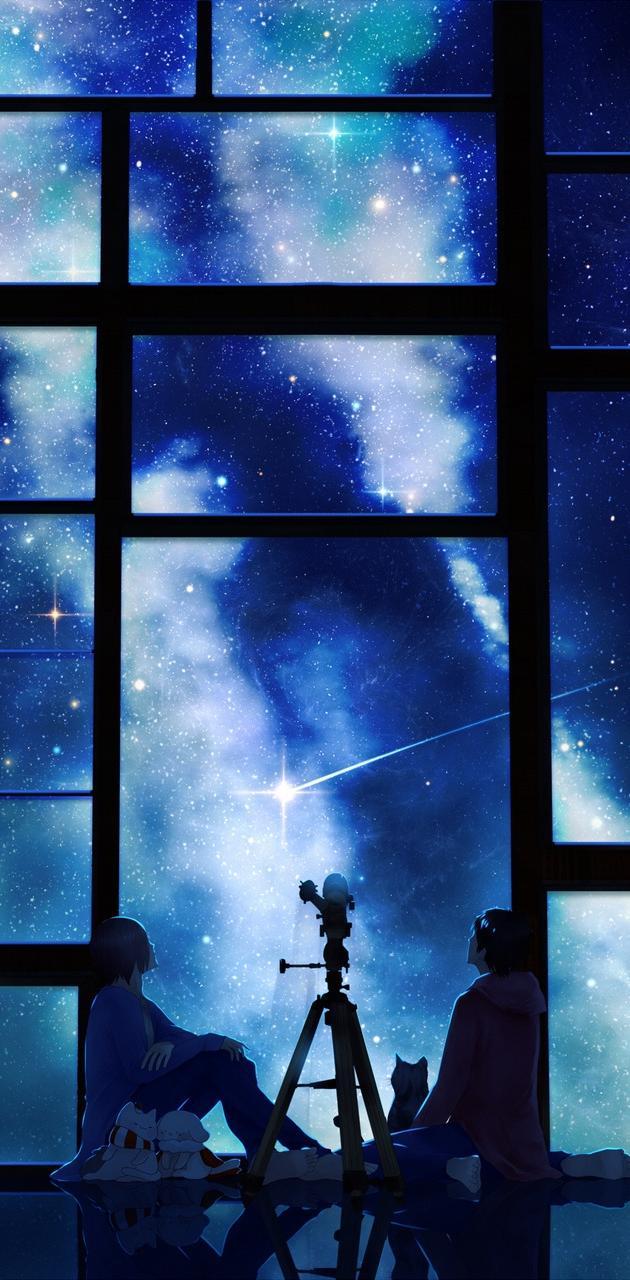 630x1280 Anime Galaxy wallpaper