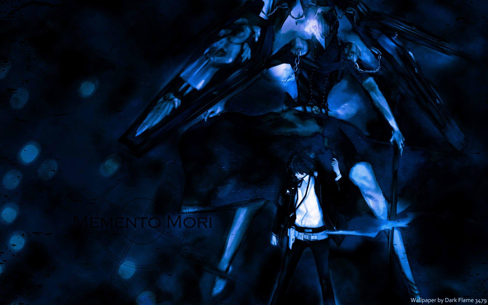 1920x1200 Dark Blue Anime Wallpaper