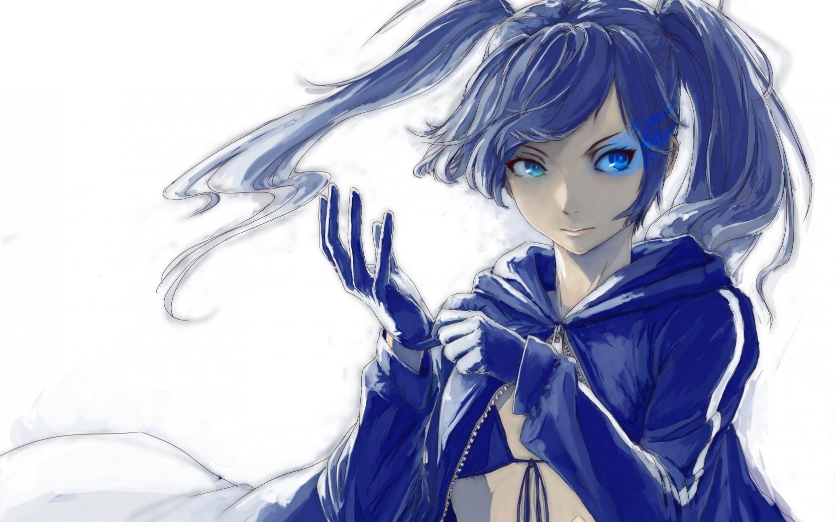 1680x1050 Download Wallpaper Art Anime The Shooter With The Black Woman With Dark Blue Hair HD Wallpaper