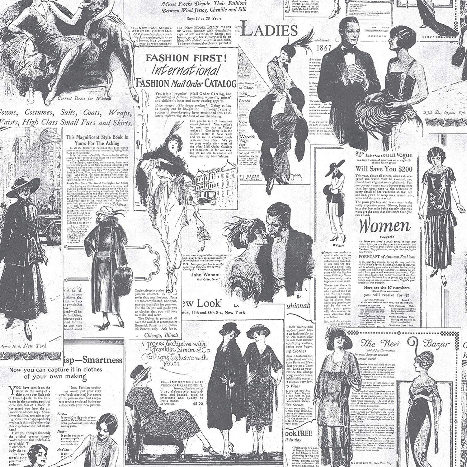 1500x1500 Vintage Newspaper HD Wallpaper