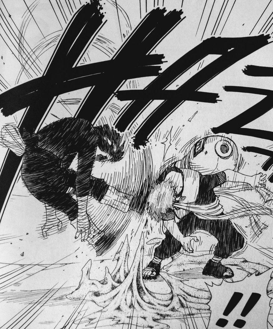 876x1052 Gaara vs Rock Lee. Naruto art, Gaara, Anime japan