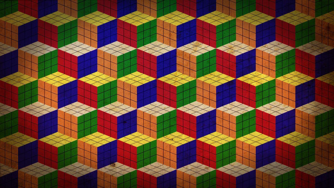 1366x768 Rubiks Cube Wallpaper. Free Photo Download For Android, Desktop