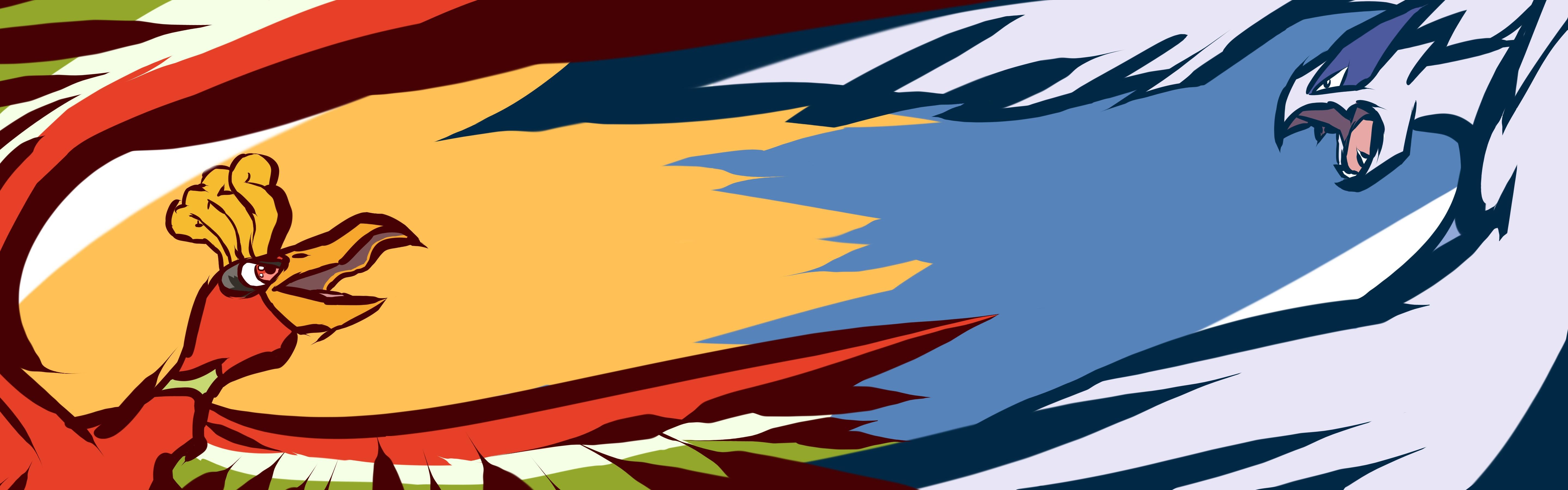 5760x1800 ishmam, Ho Oh, Pokémon, Lugia Wallpaper HD / Desktop and Mobile Background