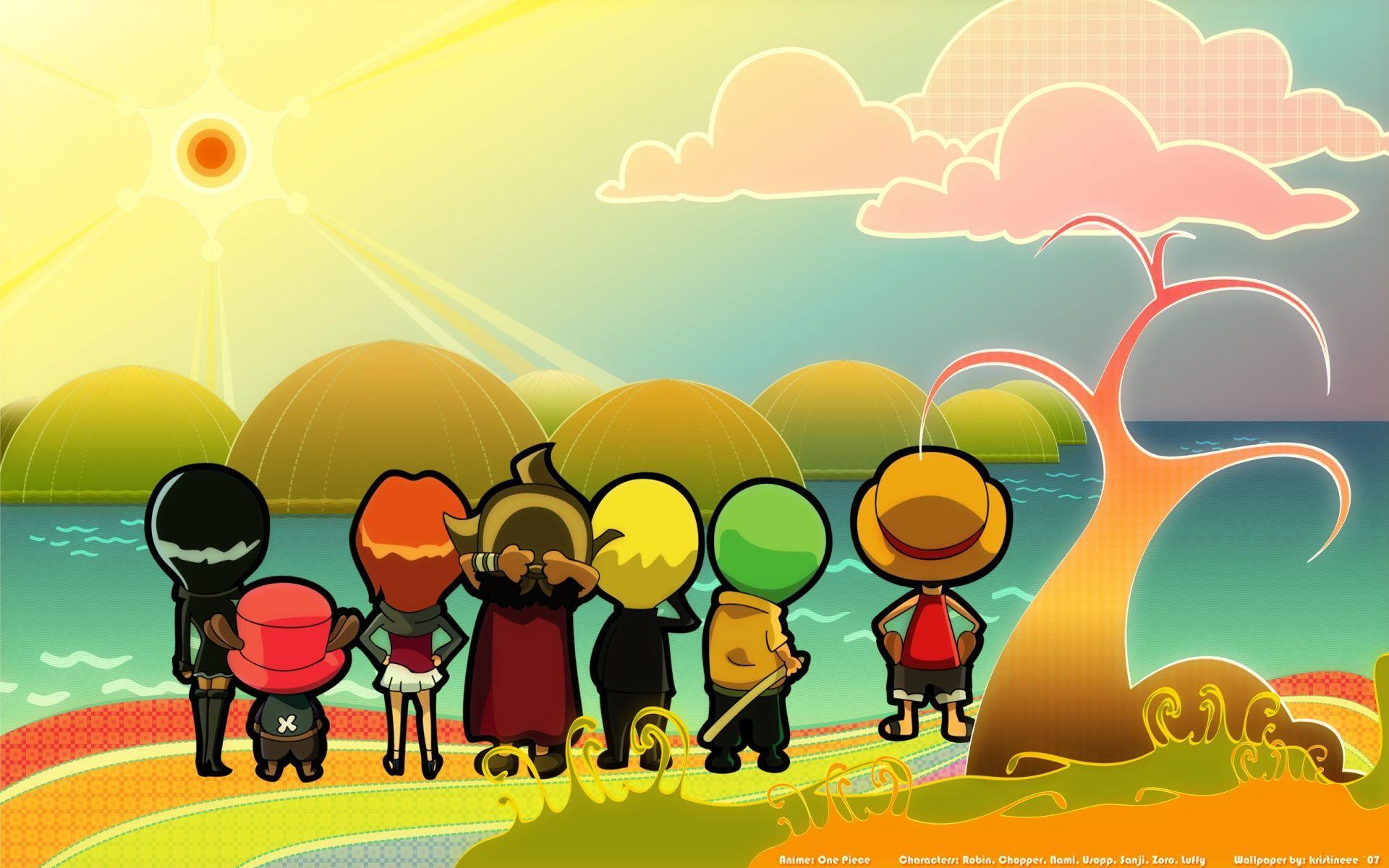 1920x1200 Luffy Chibi Wallpaper
