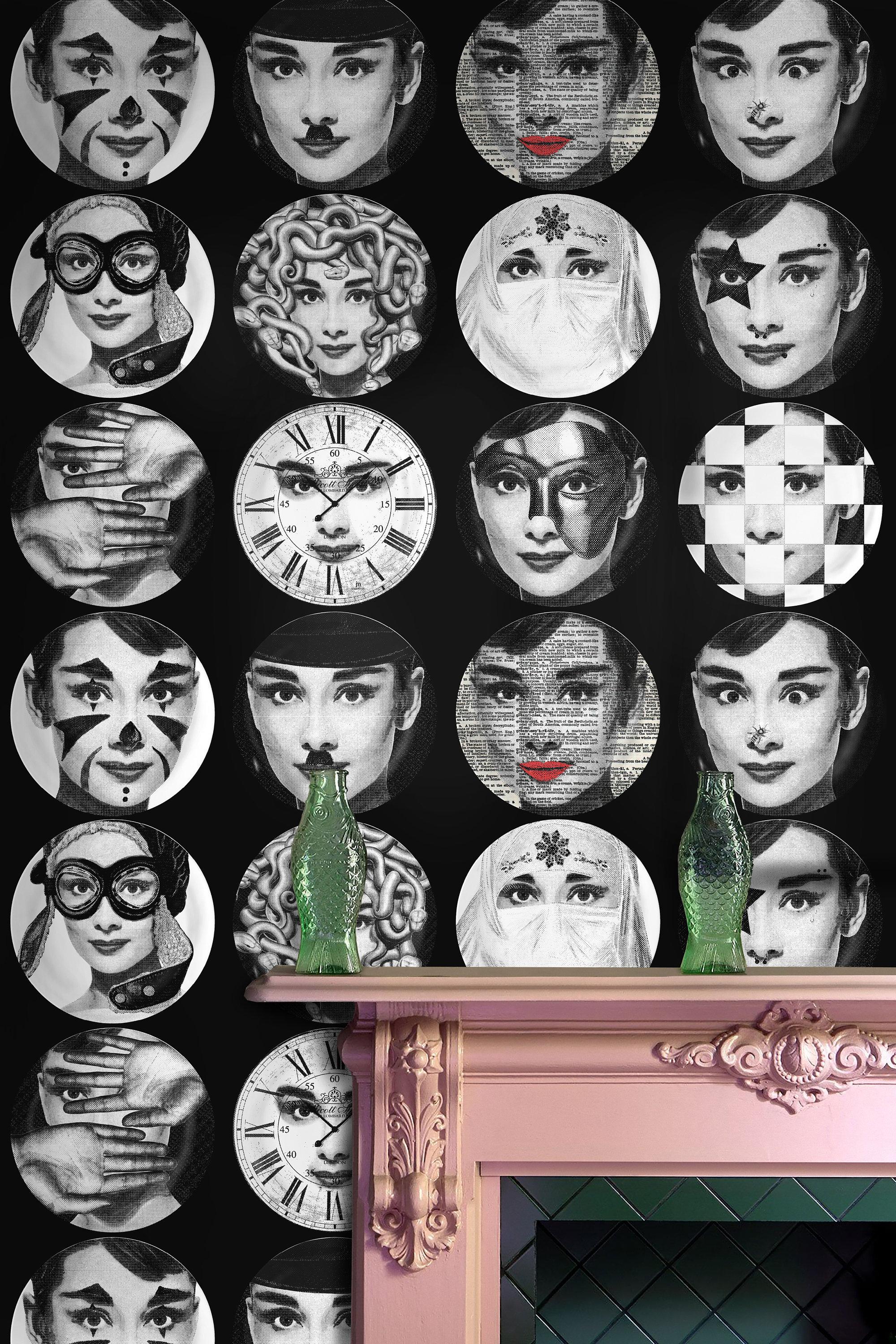 2000x3000 Custom Audrey Hepburn Art Deco Wallpaper
