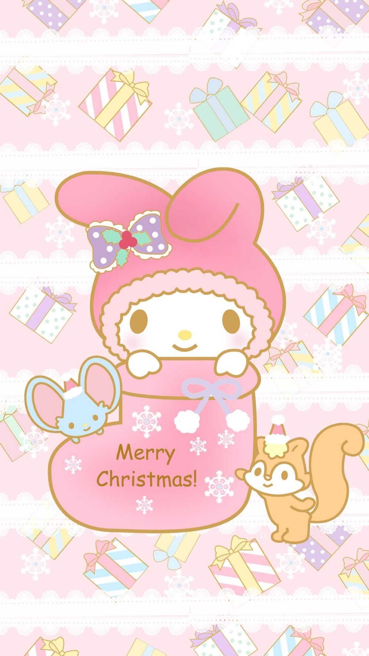1200x2133 My Melody Christmas Wallpaper Free HD Wallpaper