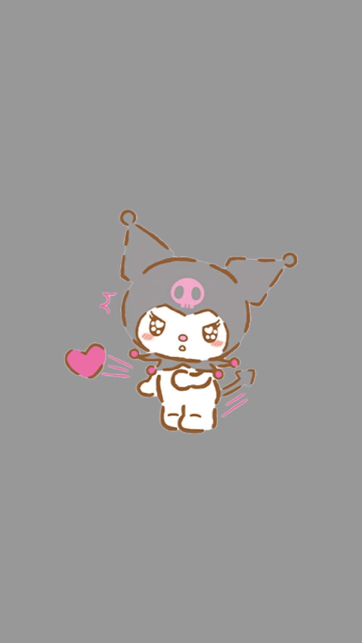 1152x2048 Kuromi BG. Wallpaper vintage, Sanrio wallpaper, Hello kitty