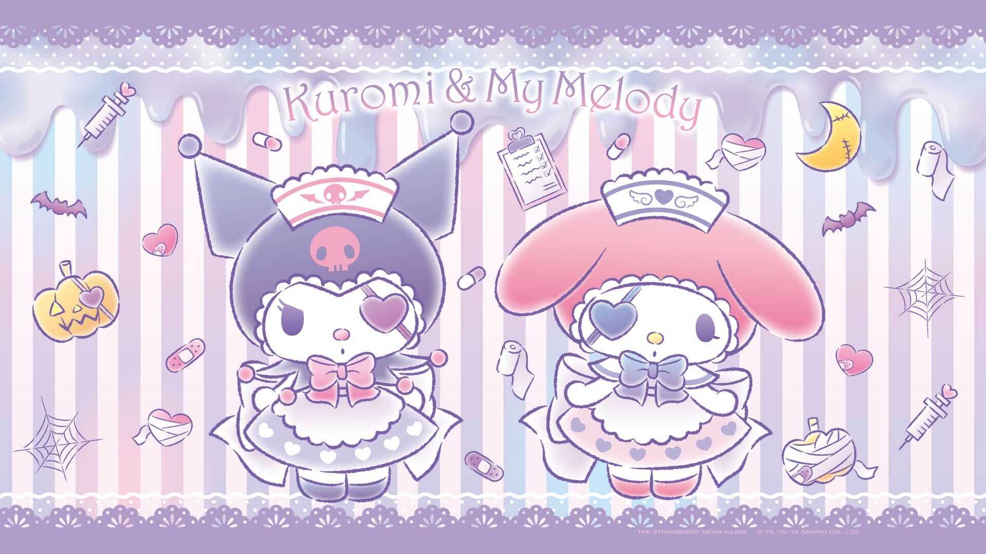 1920x1080 Kuromi and My Melody Wallpaper Free HD Wallpaper