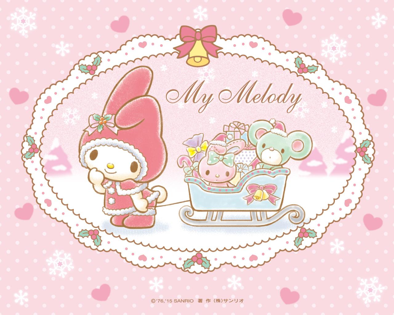 1280x1024 My Melody and Little Twin Stars wallpaper for FREE!