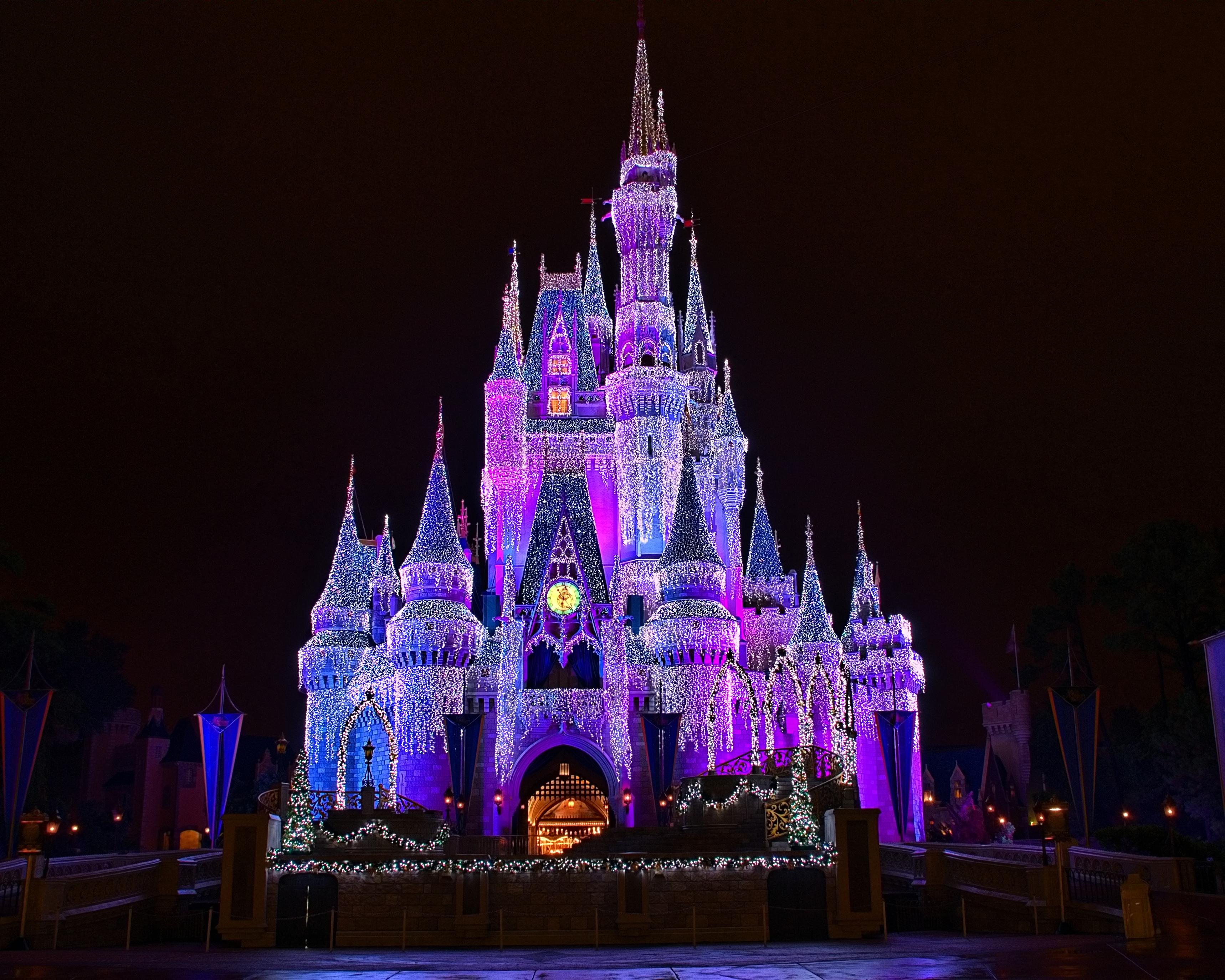 Christmas Disney Castle Wallpapers Top Free Christmas Disney Castle