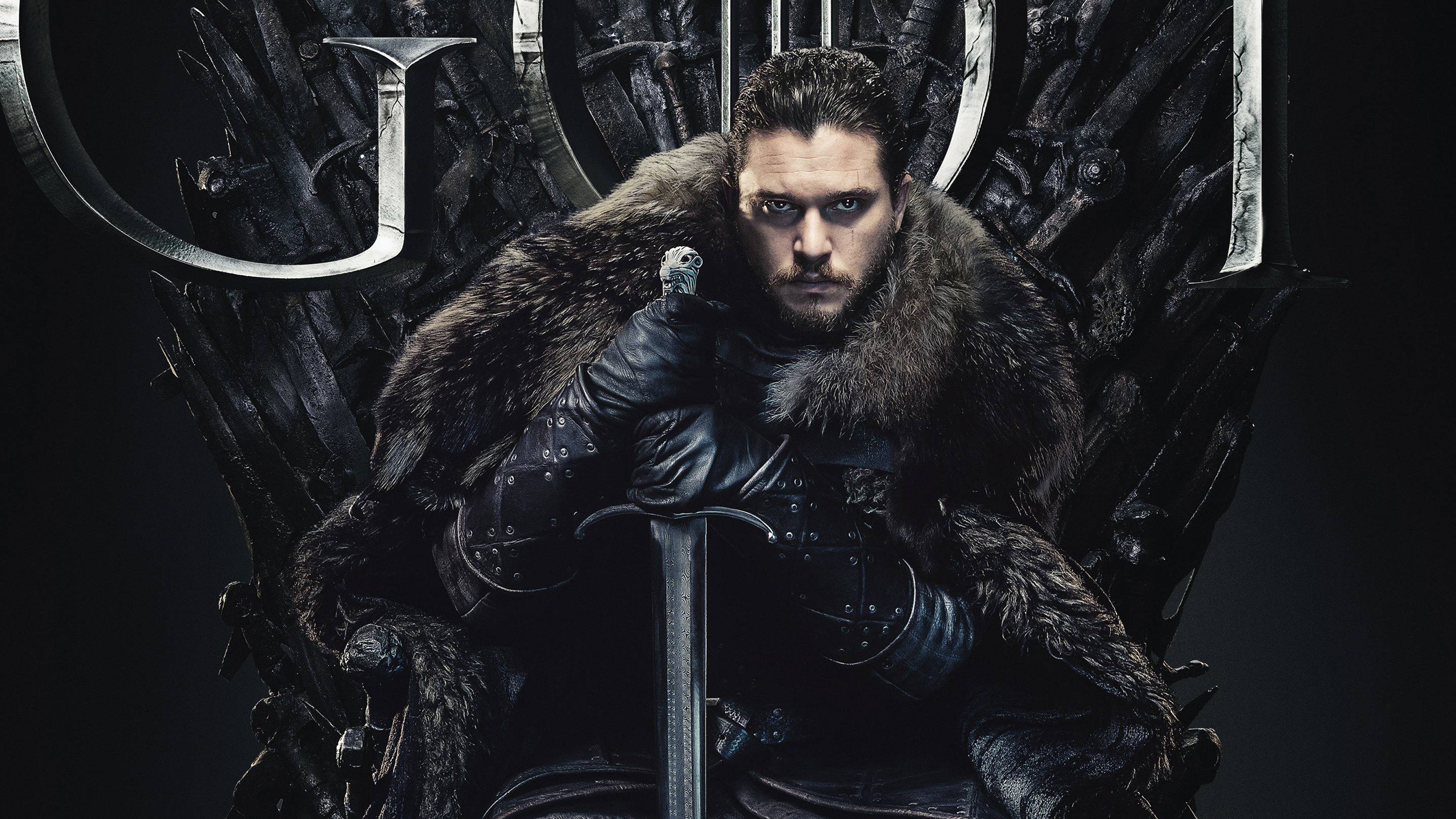 2880x1620 Jon Snow in Game of Thrones Final Season 8 2019 Wallpaper