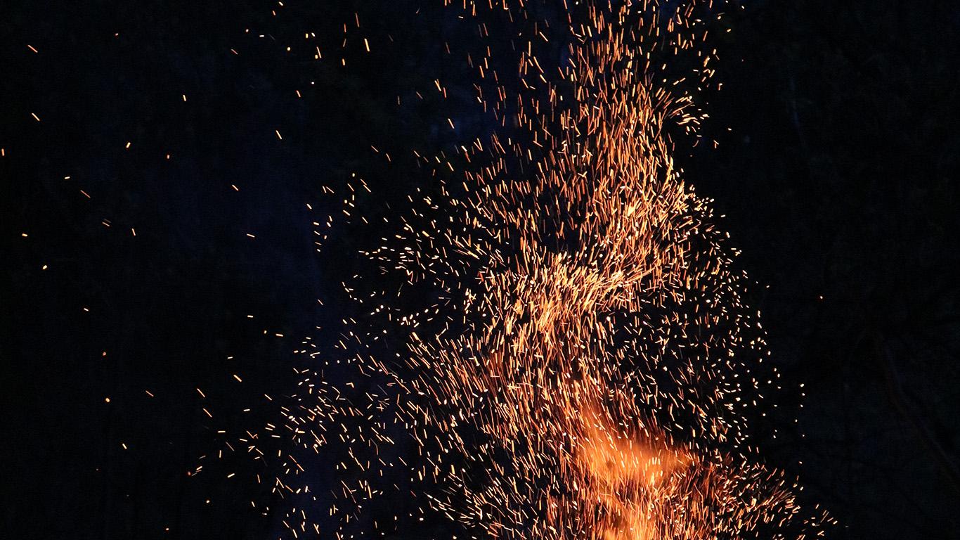 1366x768 wallpaper for desktop, laptop. nature fire camping night mountain