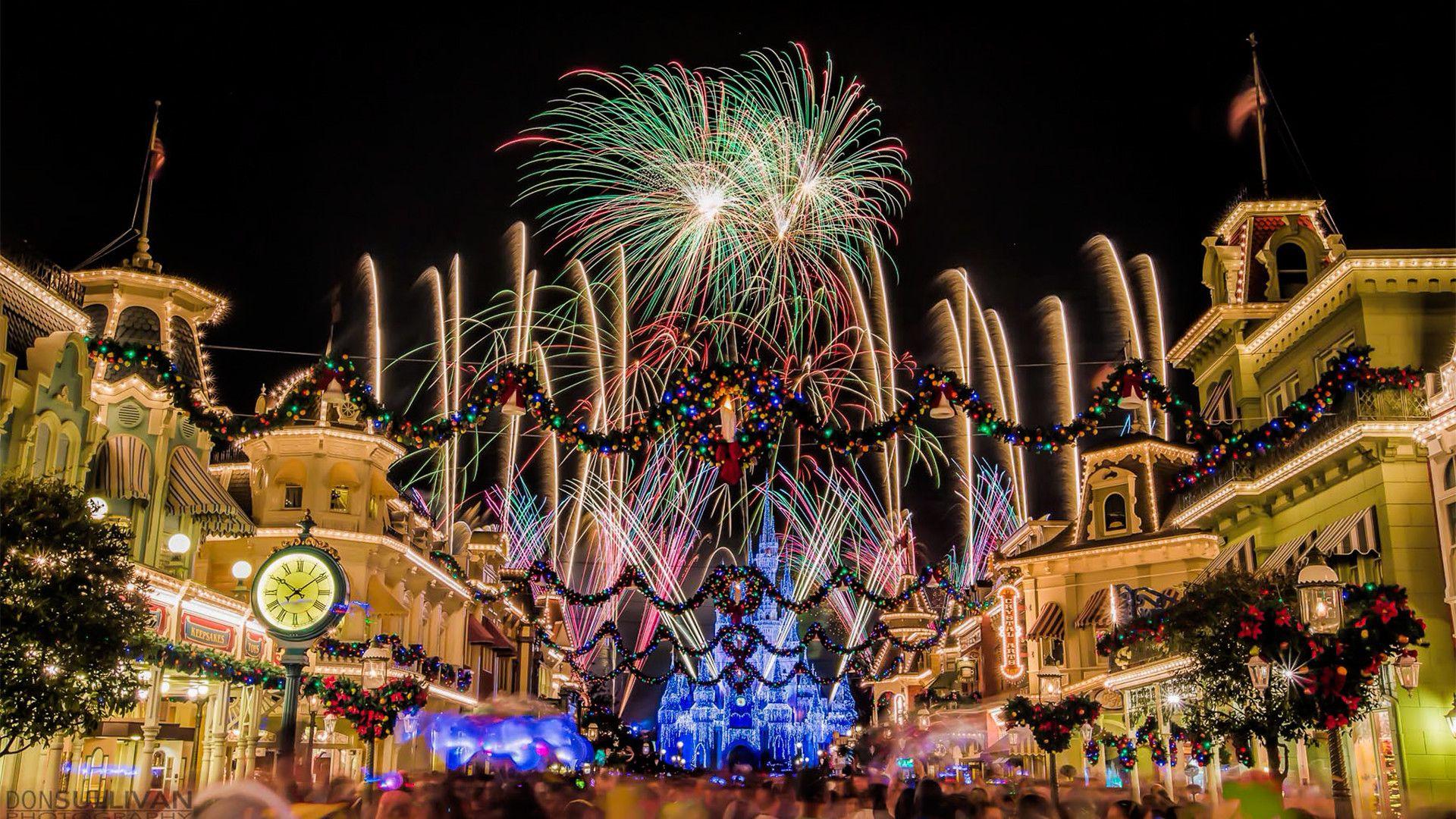1920x1080 Disney World Christmas Wallpaper