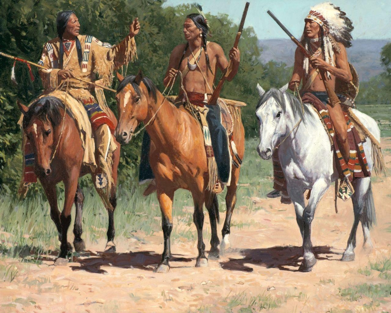 1280x1024 Native American Horses Wallpaper, HD Native American Horses Background