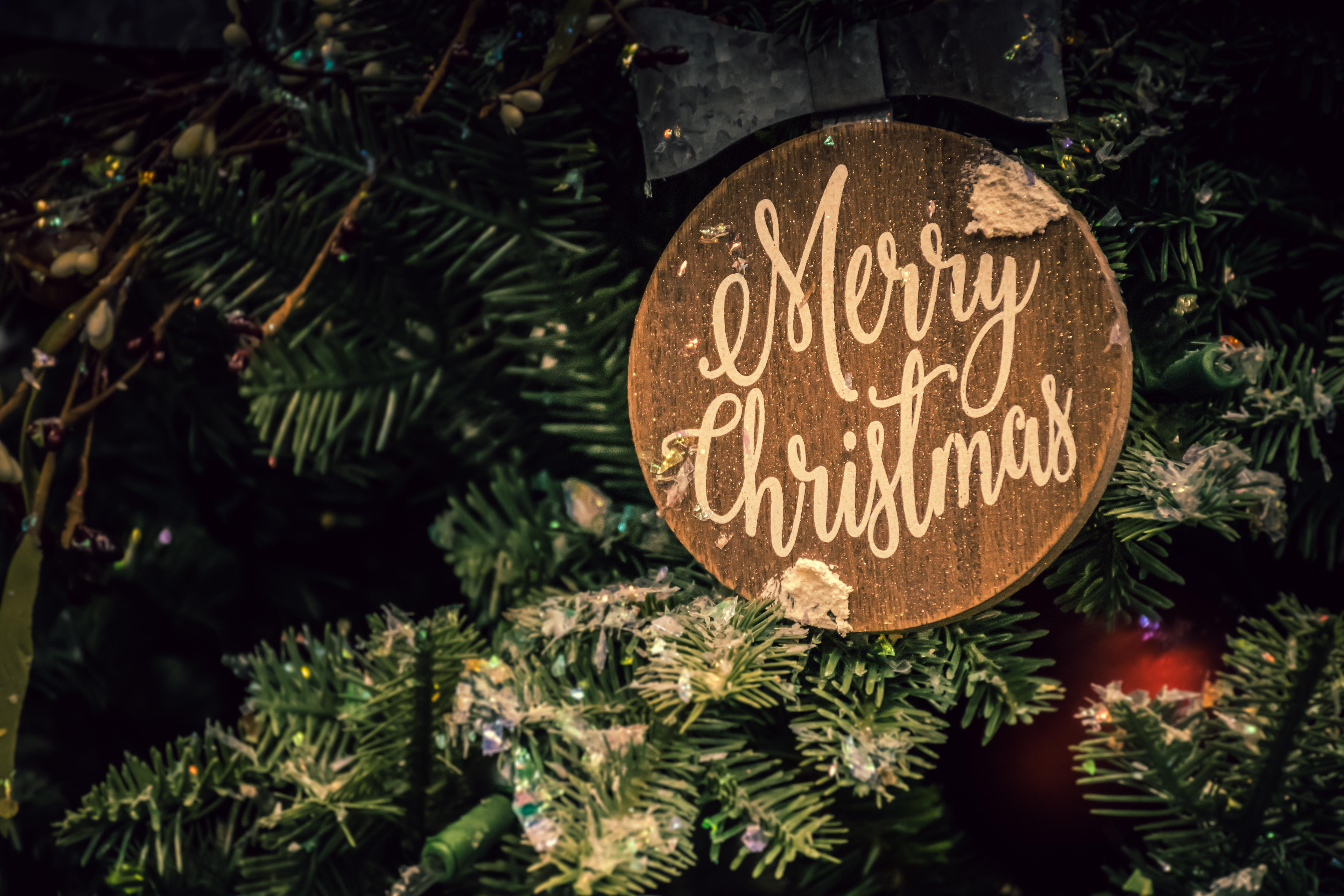 5568x3712 Merry Christmas Sign · Free