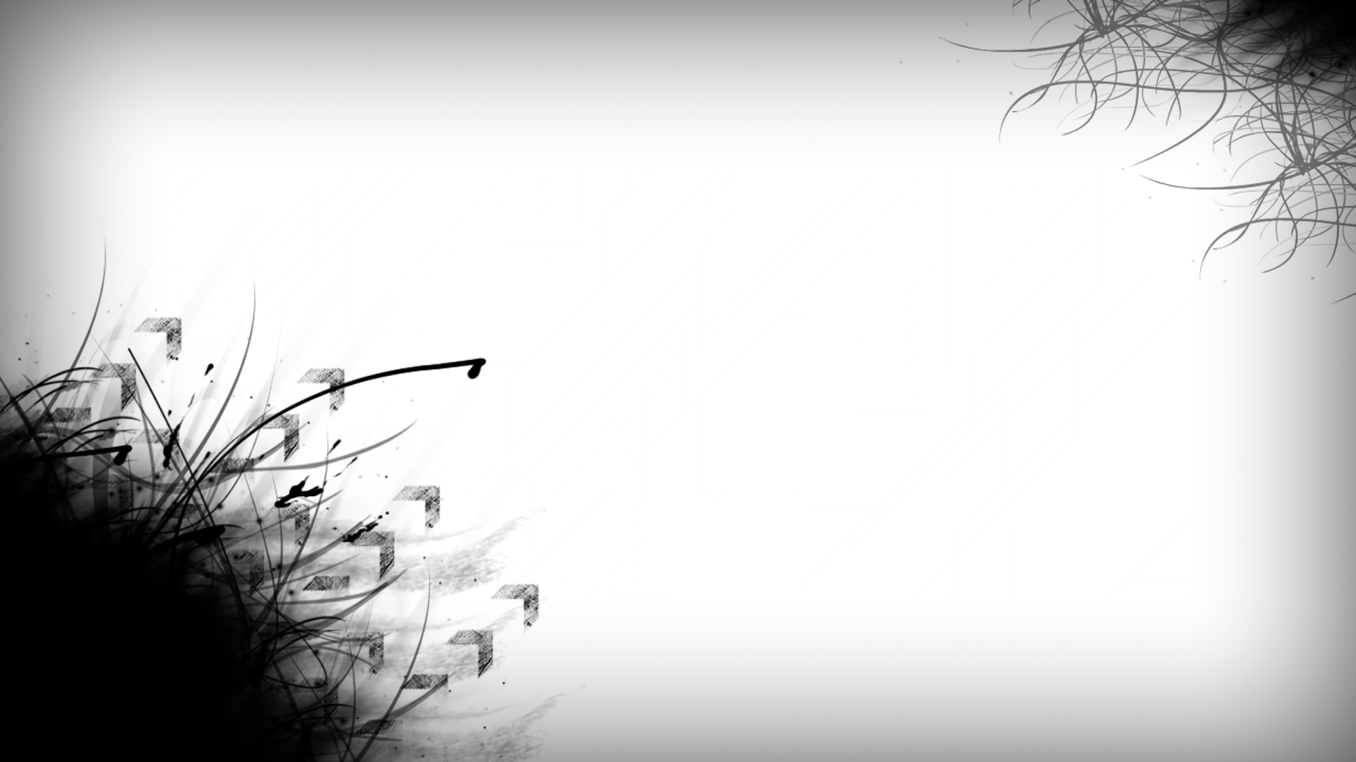 1920x1080 HD Black And White Background