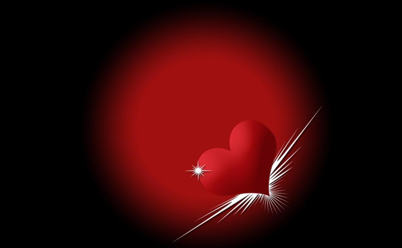 1280x792 Full HD 3D Black Love Wallpaper