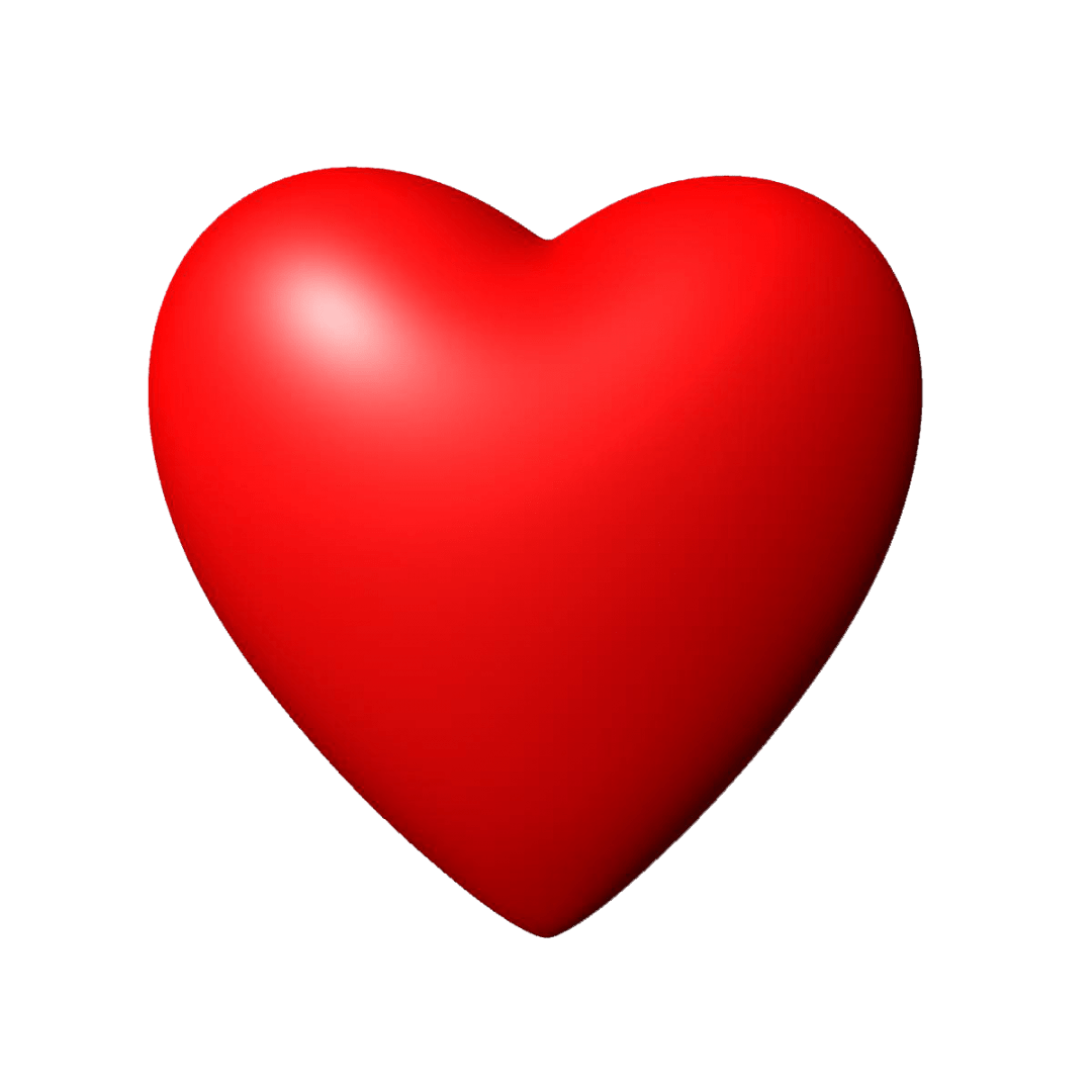 1080x1080 Red Heart Image, 3D, Heart, Image, Red, Transparent, Love