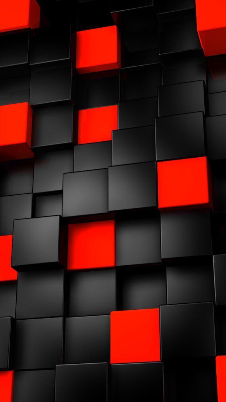 720x1280 Red and Black Phone Wallpaper