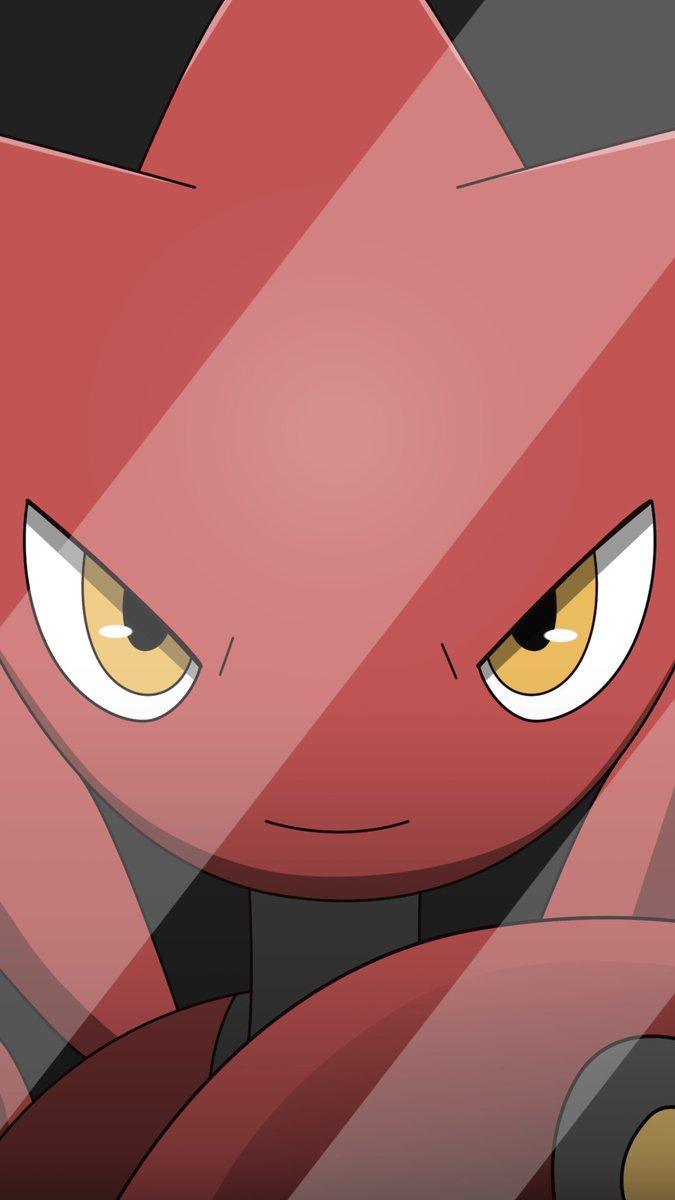 675x1200 All0412émon Mobile Wallpaper: Scizor #Johto #Shiny #Fanart