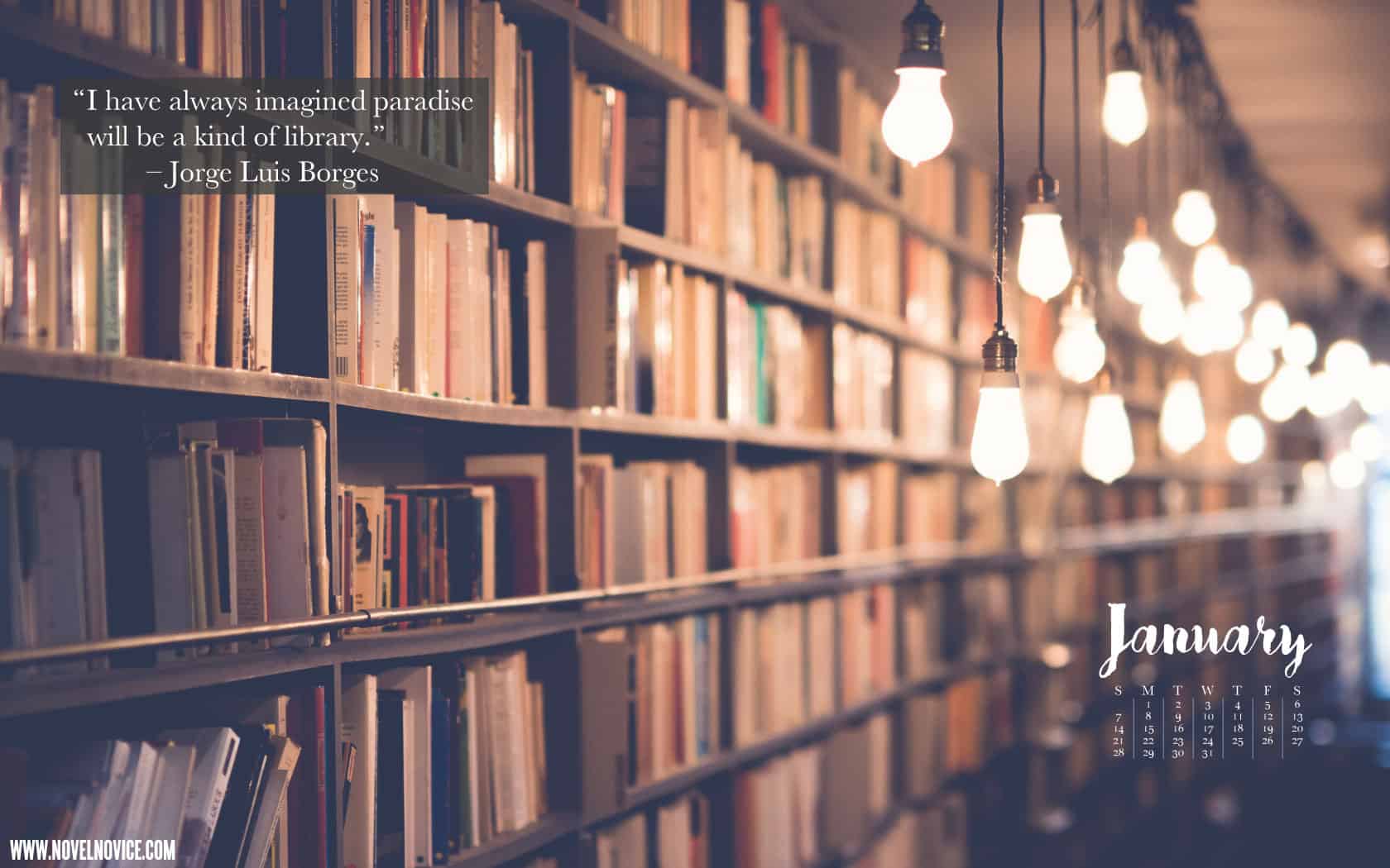 1680x1050 Book Lovers Desktop Wallpaper Calendar