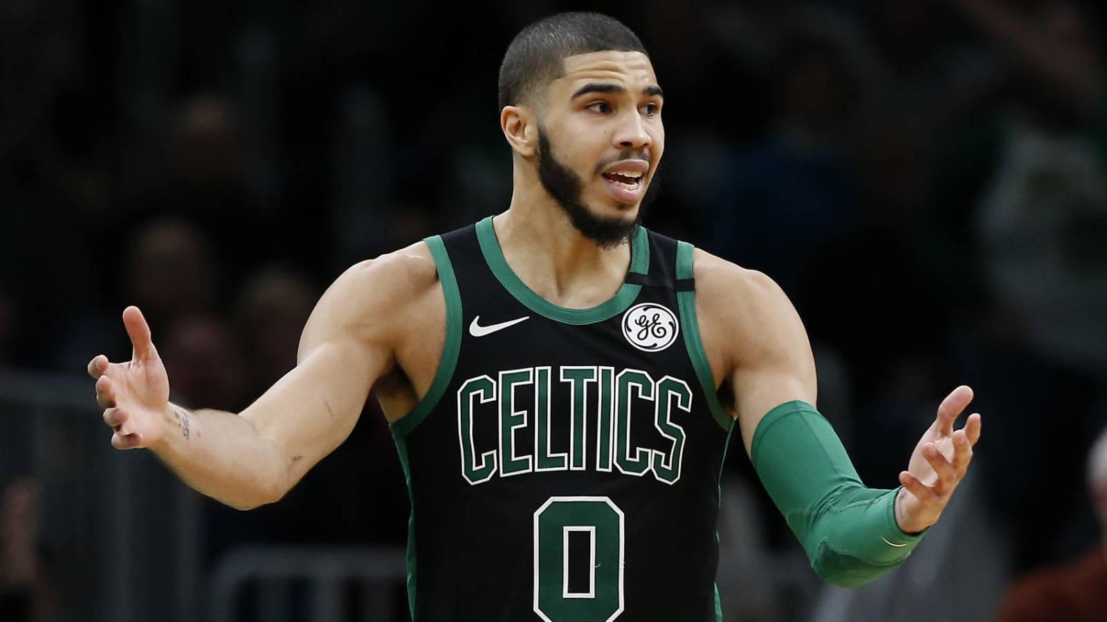 1600x900 Jayson Tatum shows off new massive back tattoo