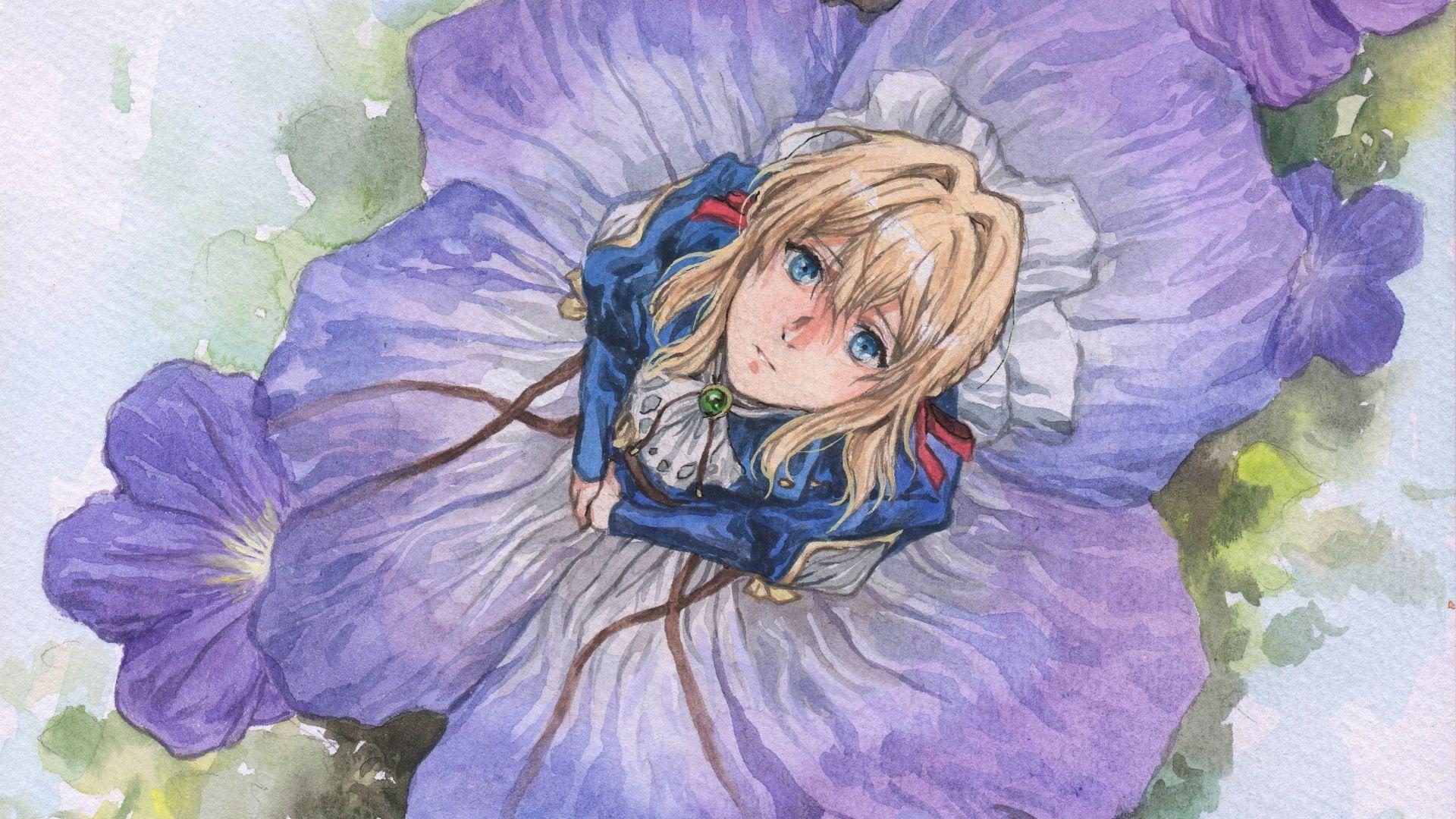1920x1080 Desktop wallpaper violet evergarden, cute, art, HD image, picture, background, 717312