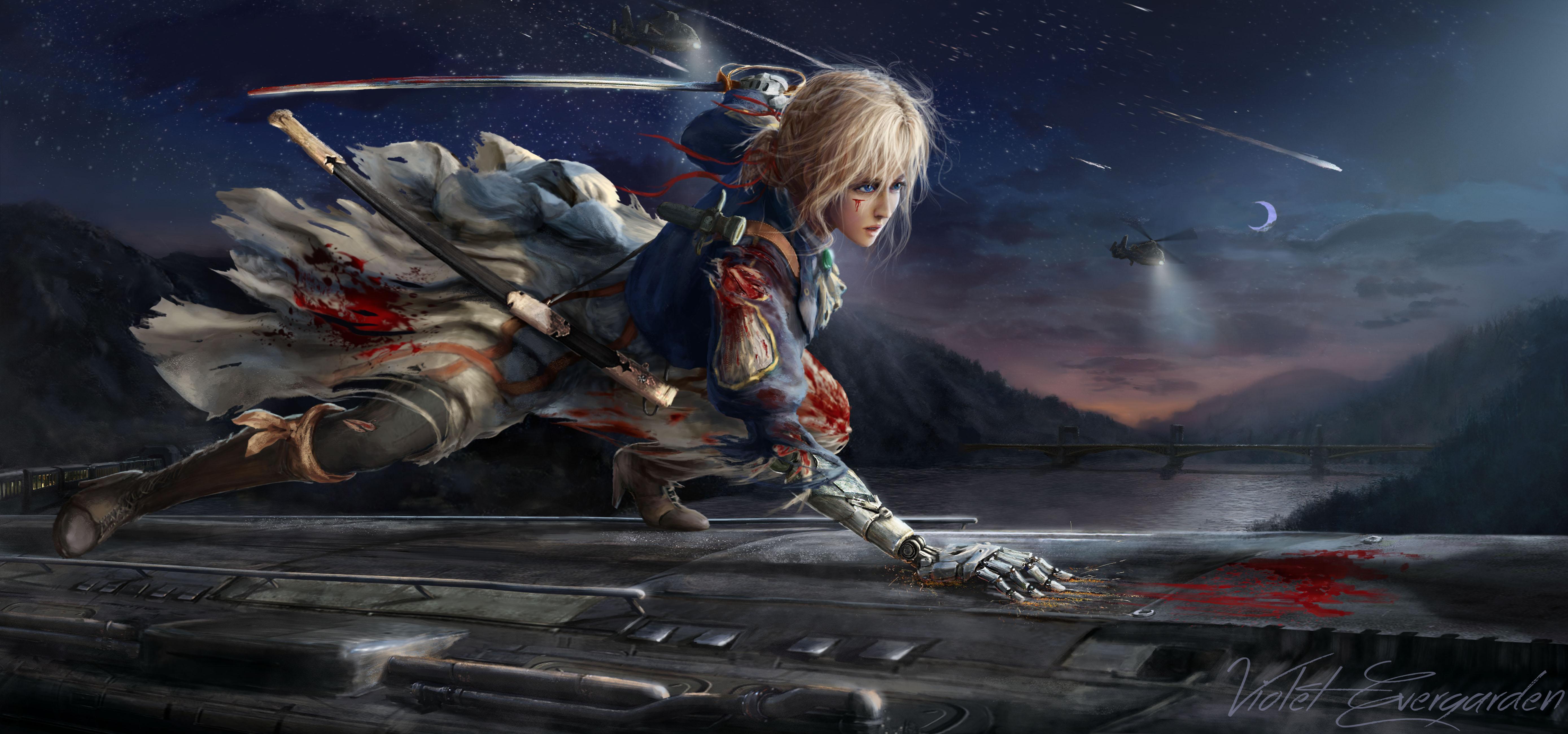 5555x2601 4k Violet Evergarden, HD Anime, 4k Wallpaper, Image, Background, Photo and Picture