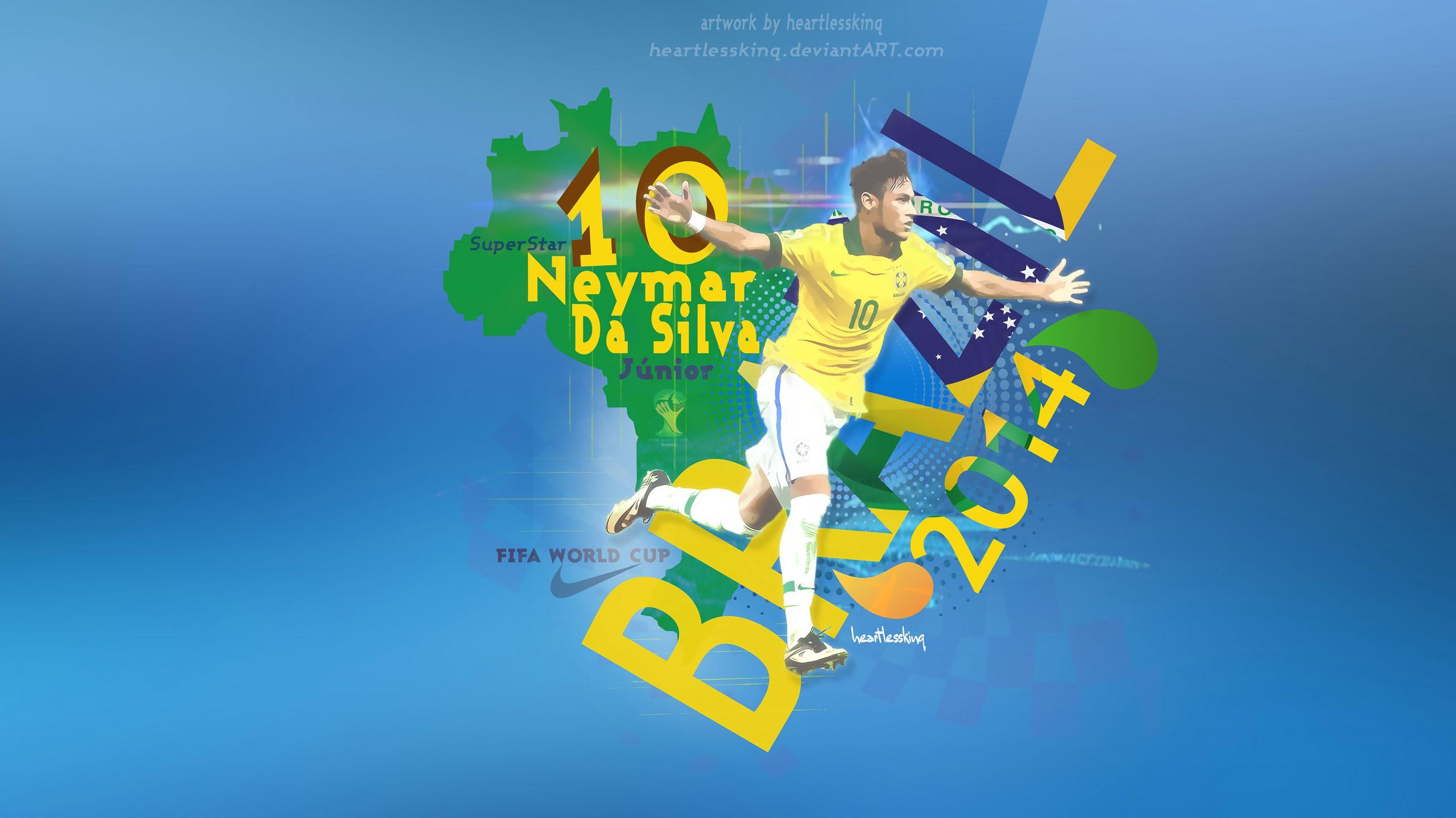 2560x1440 Free download Neymar Brazil World Cup 2014 HD Image Wallpaper New HD [2560x1440] for your Desktop, Mobile & Tablet. Explore Neymar Logo Wallpaper. Neymar Logo Wallpaper, Neymar Wallpaper, Neymar Wallpaper