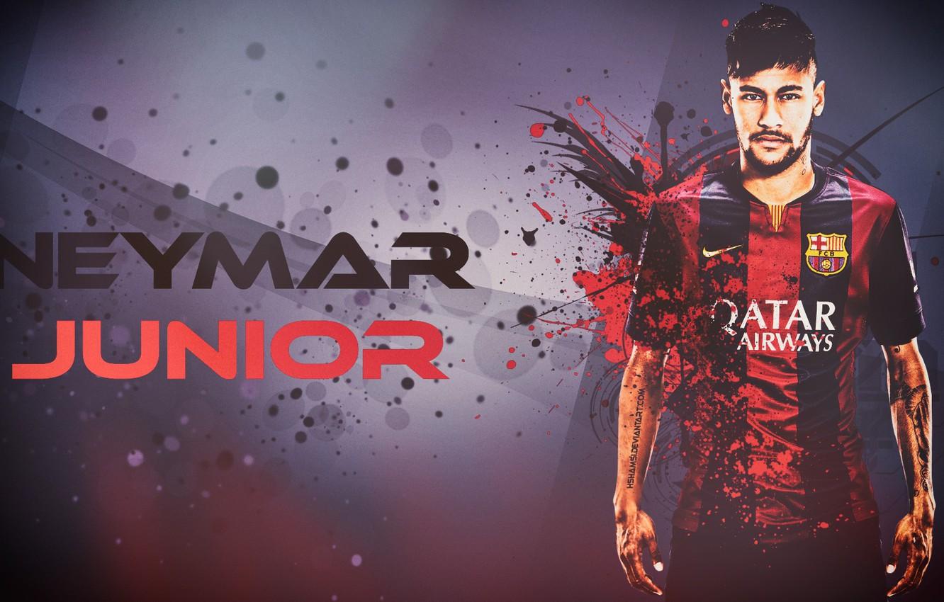1332x850 Wallpaper football, wallpaper, Barcelona, barcelona, neymar, neymar, junior, gfx, hshamsi, hshamsi.com image for desktop, section спорт