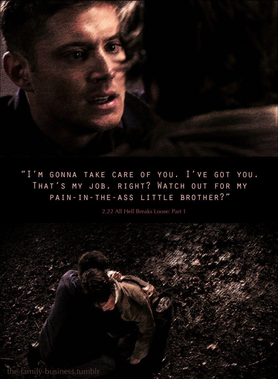 939x1280 Supernatural Quotes Photo: Watching out for my brother. Supernatural quotes, Supernatural funny quotes, Supernatural funny