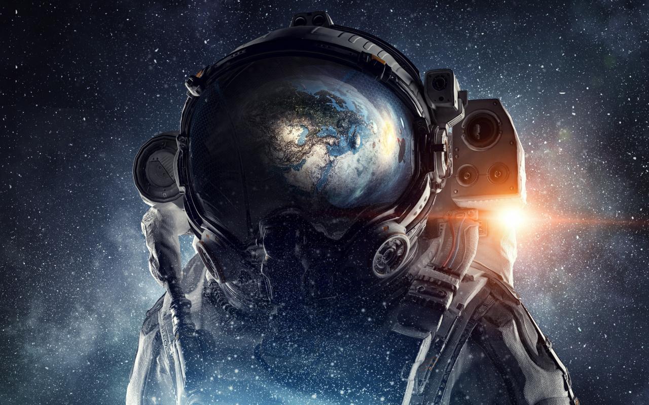 1280x800 Download Astronaut, fantasy, space, artwork, stars wallpaper, 1280x Full HD, HDTV, FHD, 1080p, Widescreen