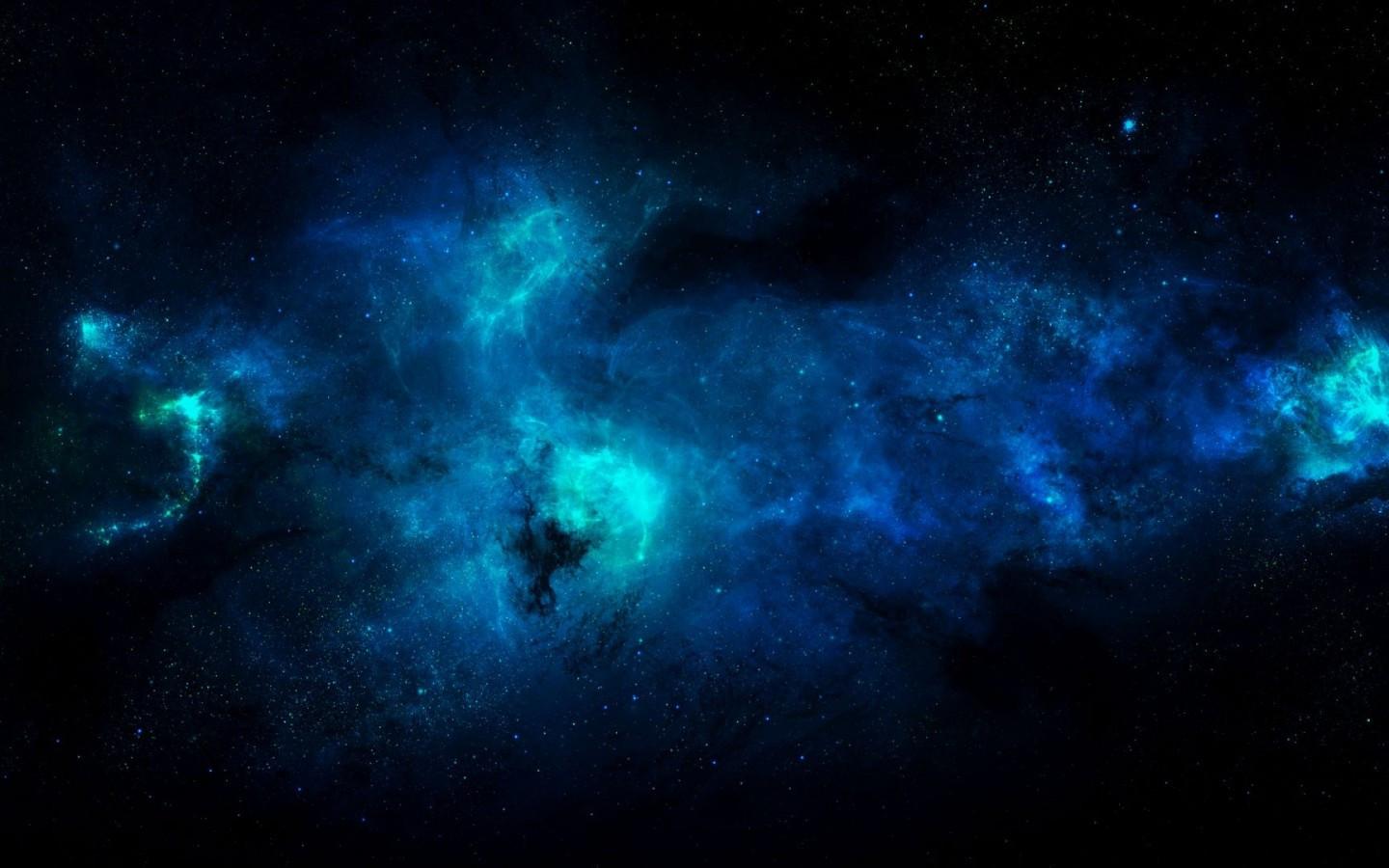1440x900 Download 1440x900 Blue Nebula, Stars, Galaxy, Outer Space Wallpaper for MacBook Pro 15 inch, MacBook Air 13 inch