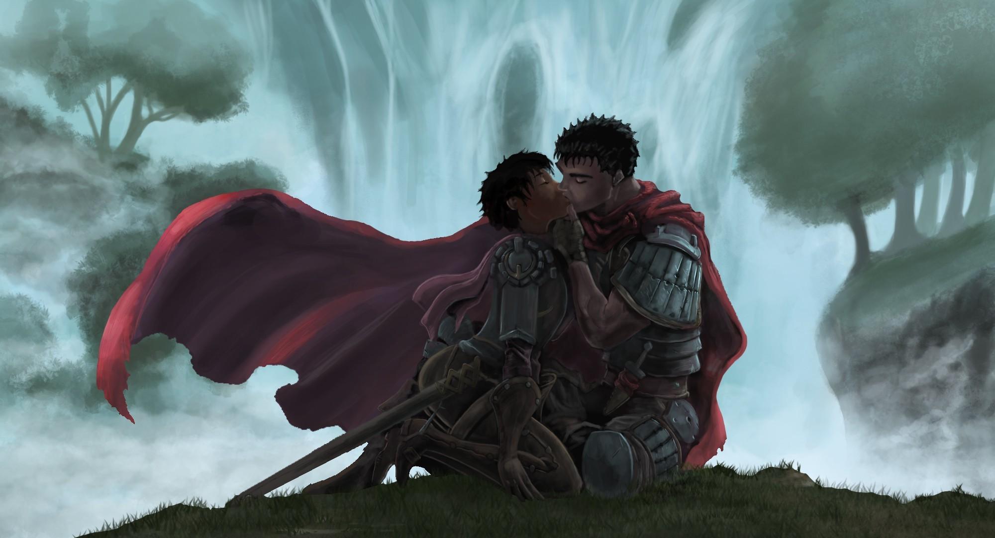 2000x1082 Berserk Guts And Casca Love