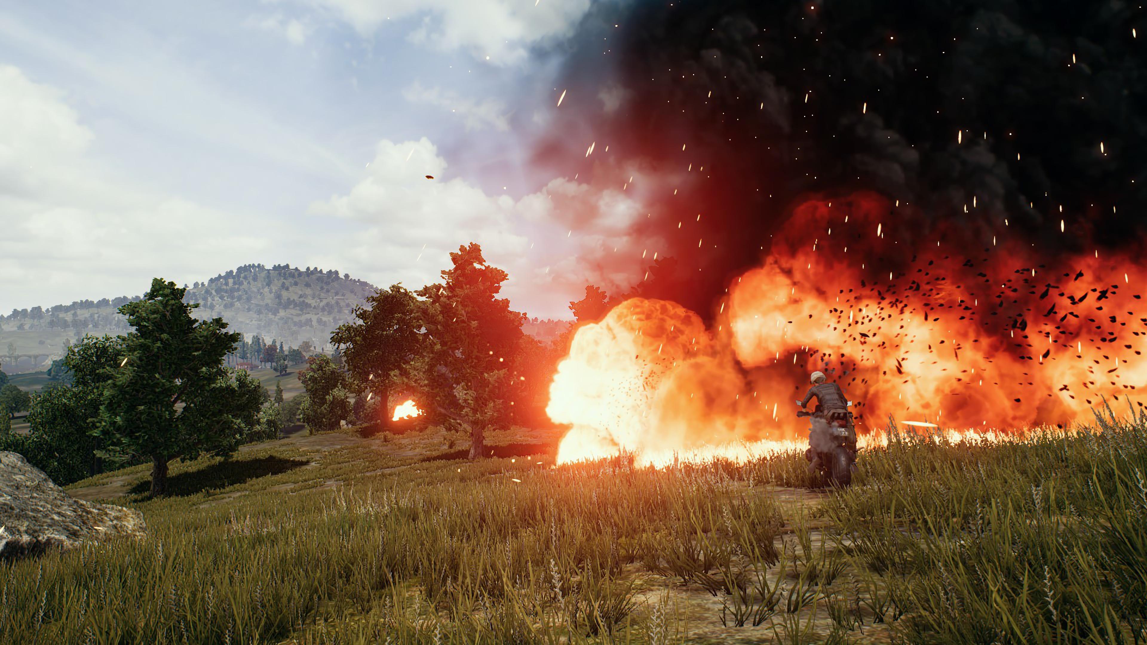 3840x2160 PUBG PlayerUnknown's Battlegrounds Explosion 4K