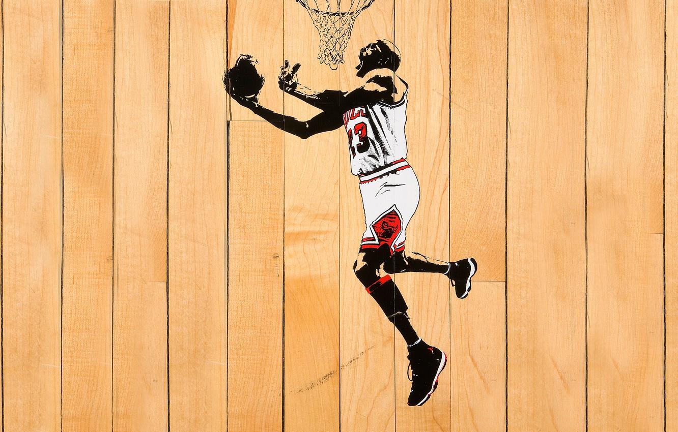 1332x850 Wallpaper White, The ball, Basketball, Board, Ring, Michael Jordan, NBA, Michael Jordan, Chicago Bulls image for desktop, section спорт