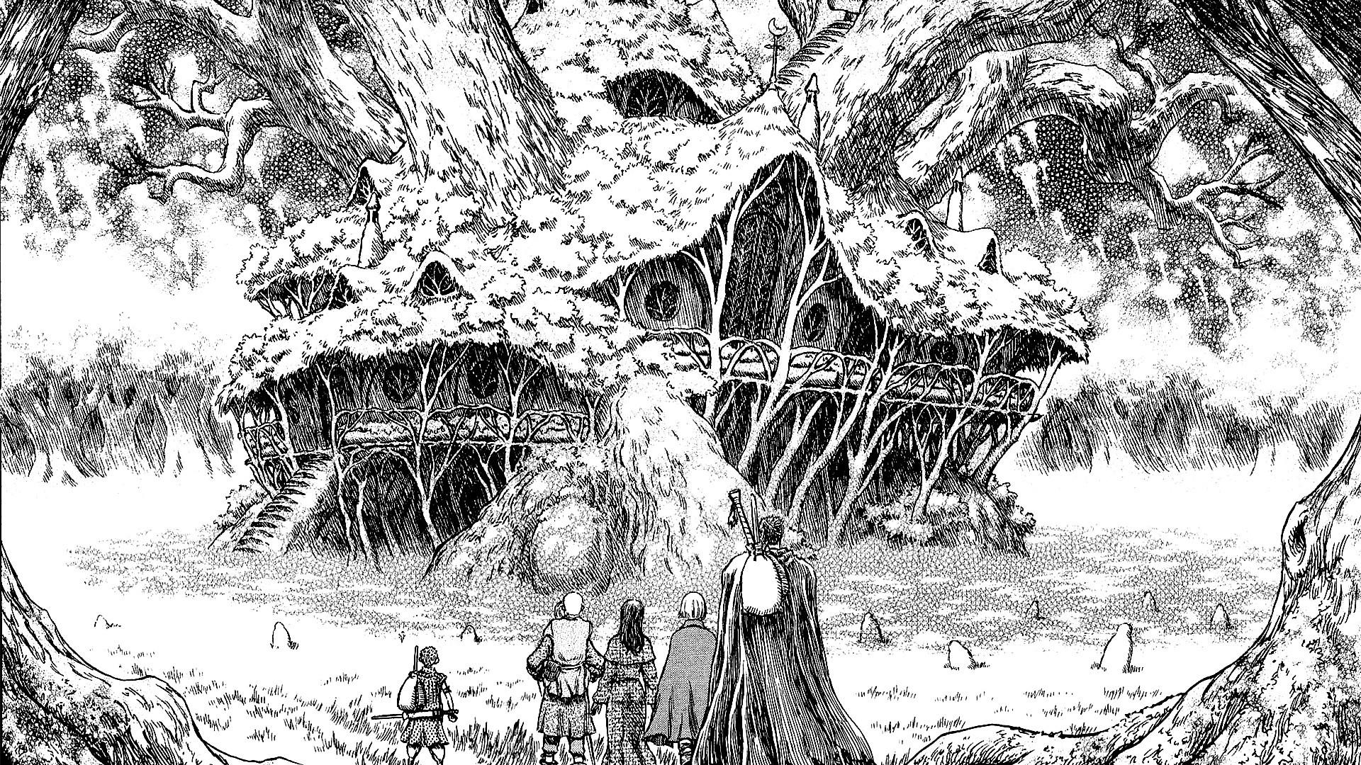 1920x1080 Kentaro Miura, Berserk, Guts, Casca, Monochrome Wallpaper HD / Desktop and Mobile Background