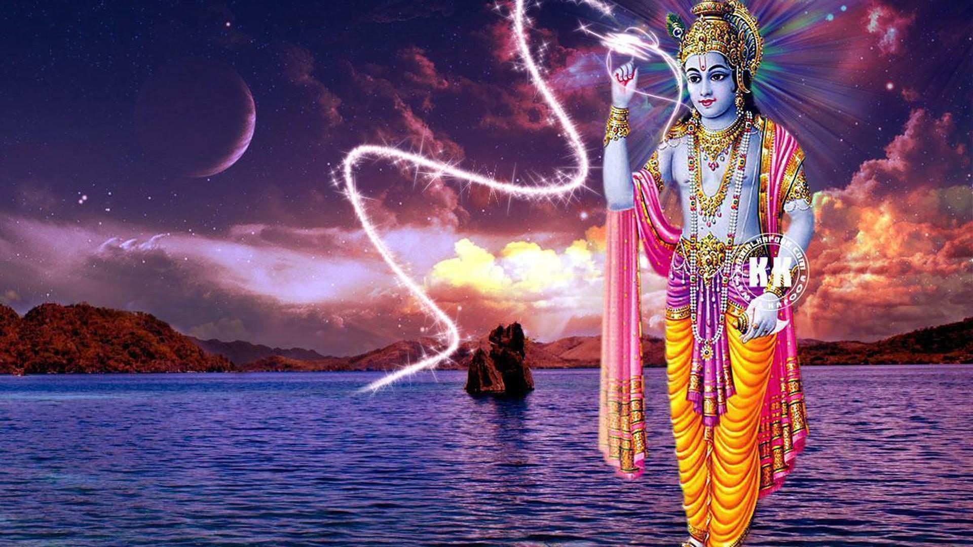 1920x1080 Krishna Abstract Painting