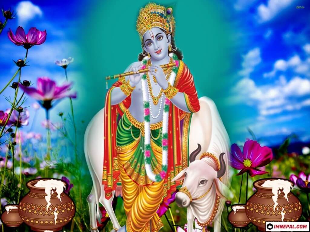 1024x768 Lord Sri Krishna Wallpaper