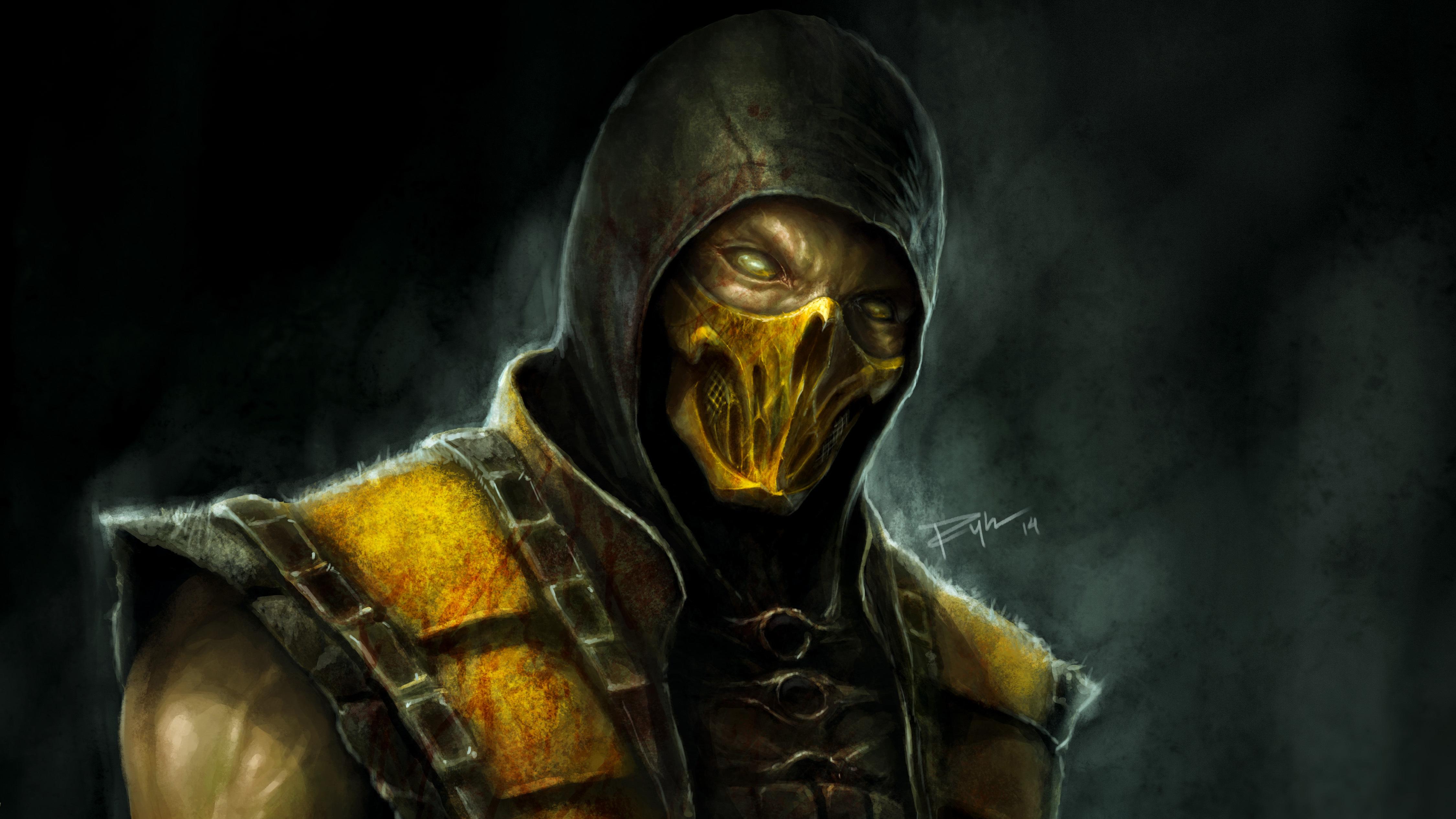 4500x2532 Scorpion Mortal Kombat X 4k Artwork, HD Games, 4k Wallpaper, Image, Background, Photo and Picture