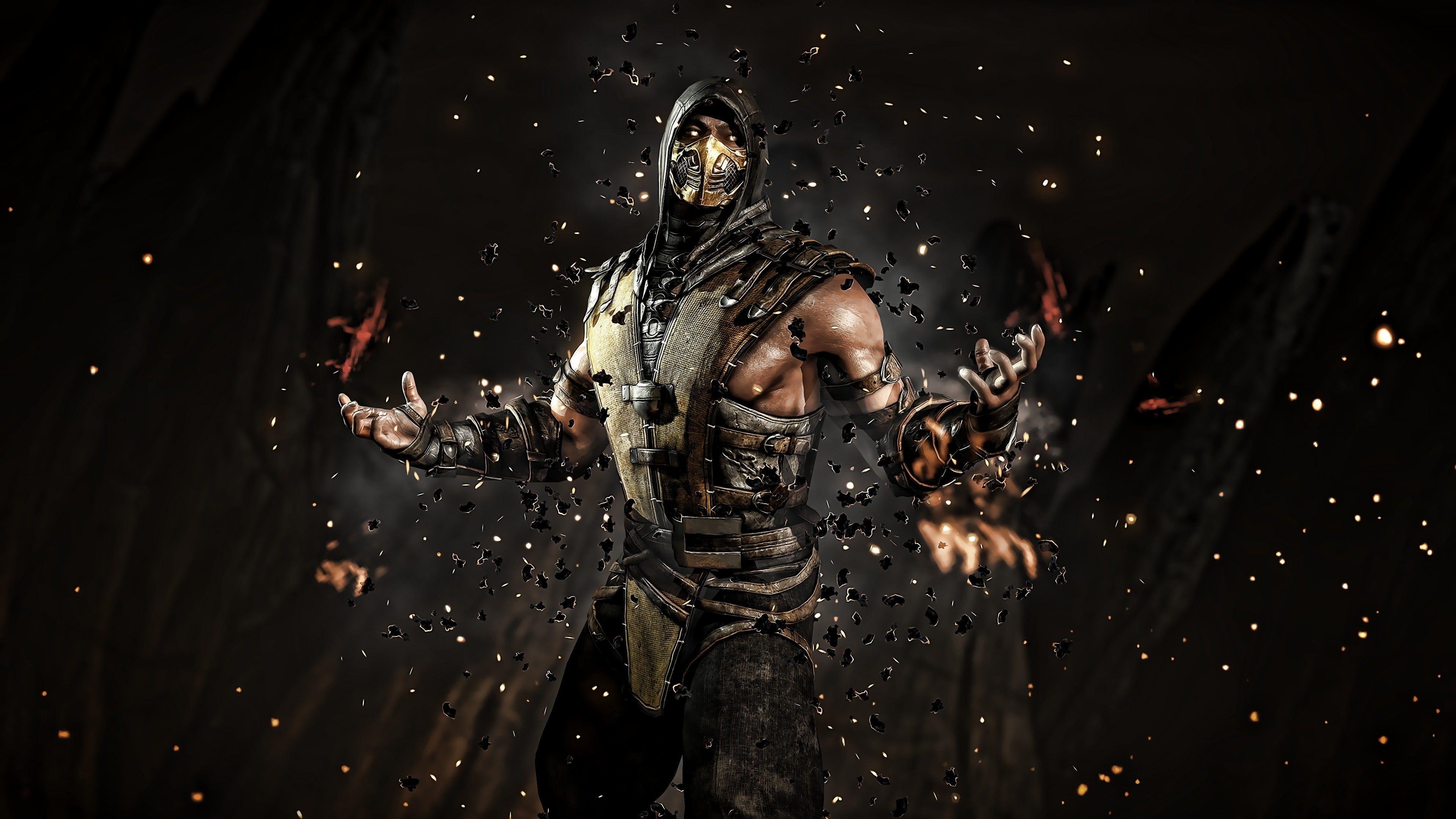 3840x2160 Mortal Kombat Scorpion Mortal Kombat #scorpion video games digital art #artwork #mask #warrior K #wallpaper #hdwallpa. Mortal kombat, Fireworks photo, Wallpaper