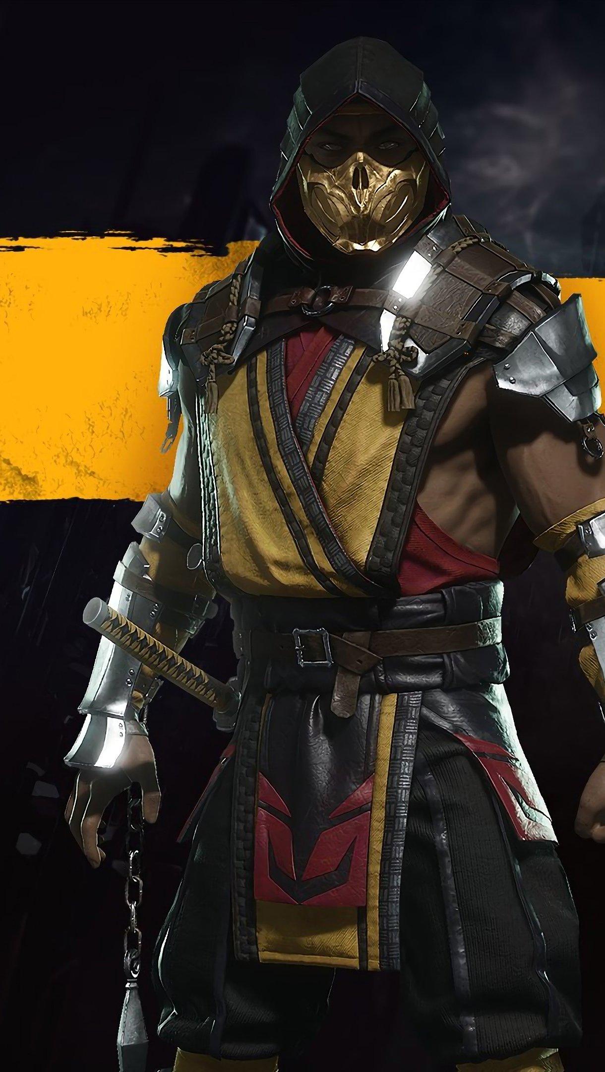 1220x2160 Scorpion of Mortal Kombat Wallpaper 4k Ultra HD